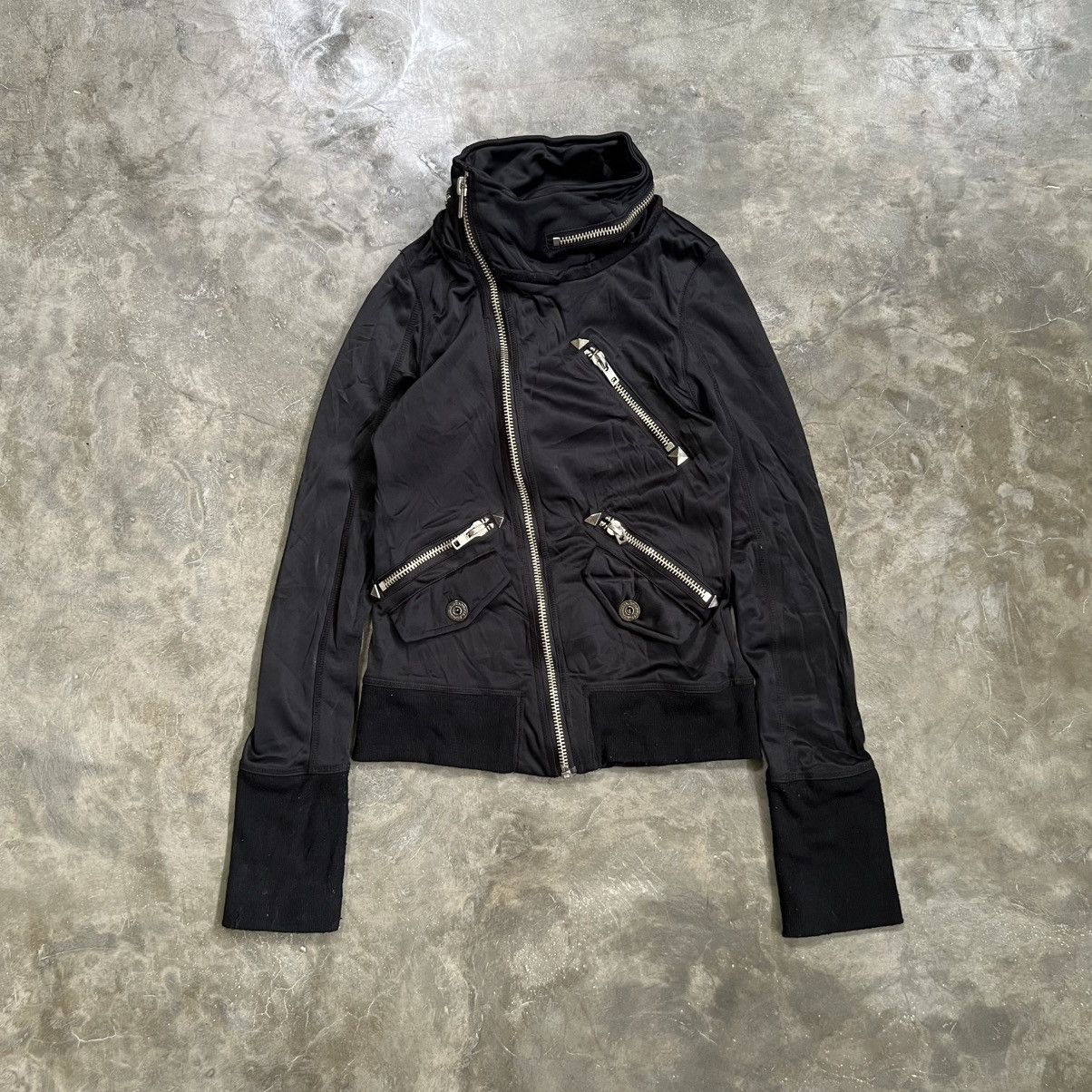 If Six Was Nine 2000s D.I.A Vkei Style Asymmetric Multi Zip Jacket Size US XS / EU 42 / 0 - 2 Thumbnail