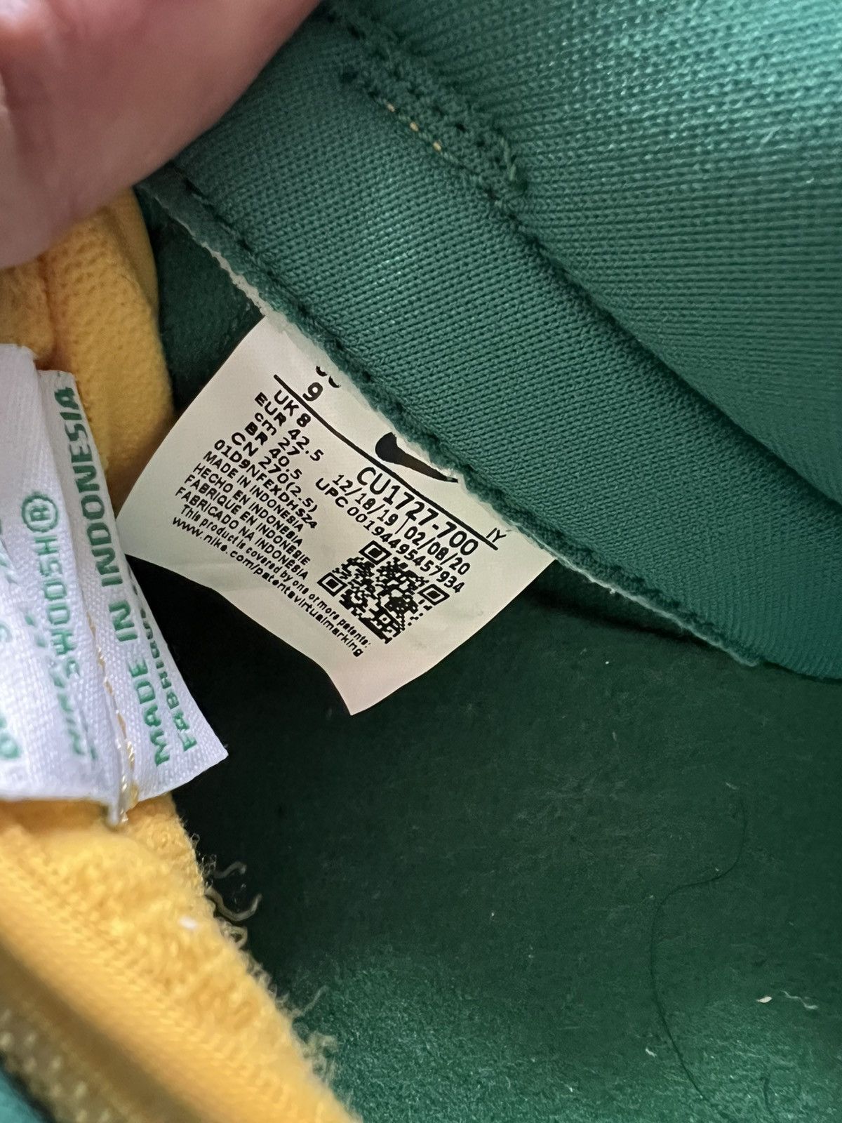 Nike Nike Dunk Low Brazil Sz. 9 Size US 9 / EU 42 - 8 Thumbnail