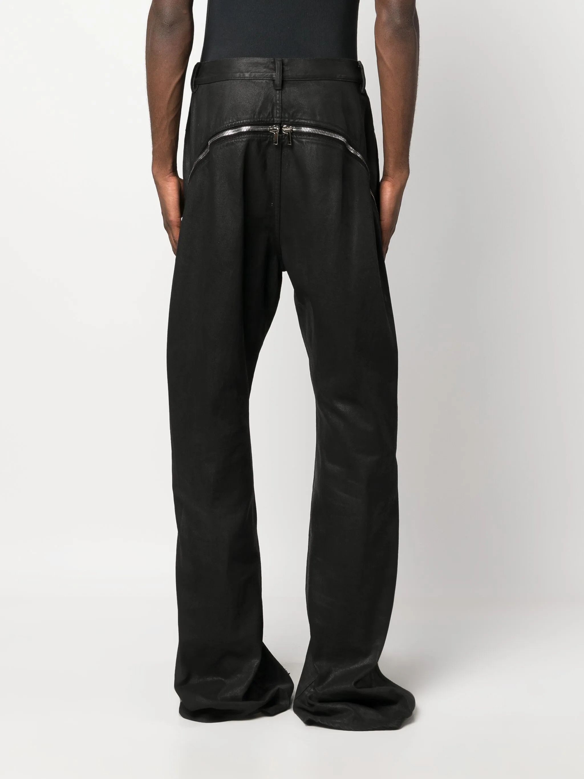 Rick Owens Runway Waxed Bolan Banana Denim Zipper Seam Jeans SS24 Lido Size US 32 / EU 48 - 22 Thumbnail