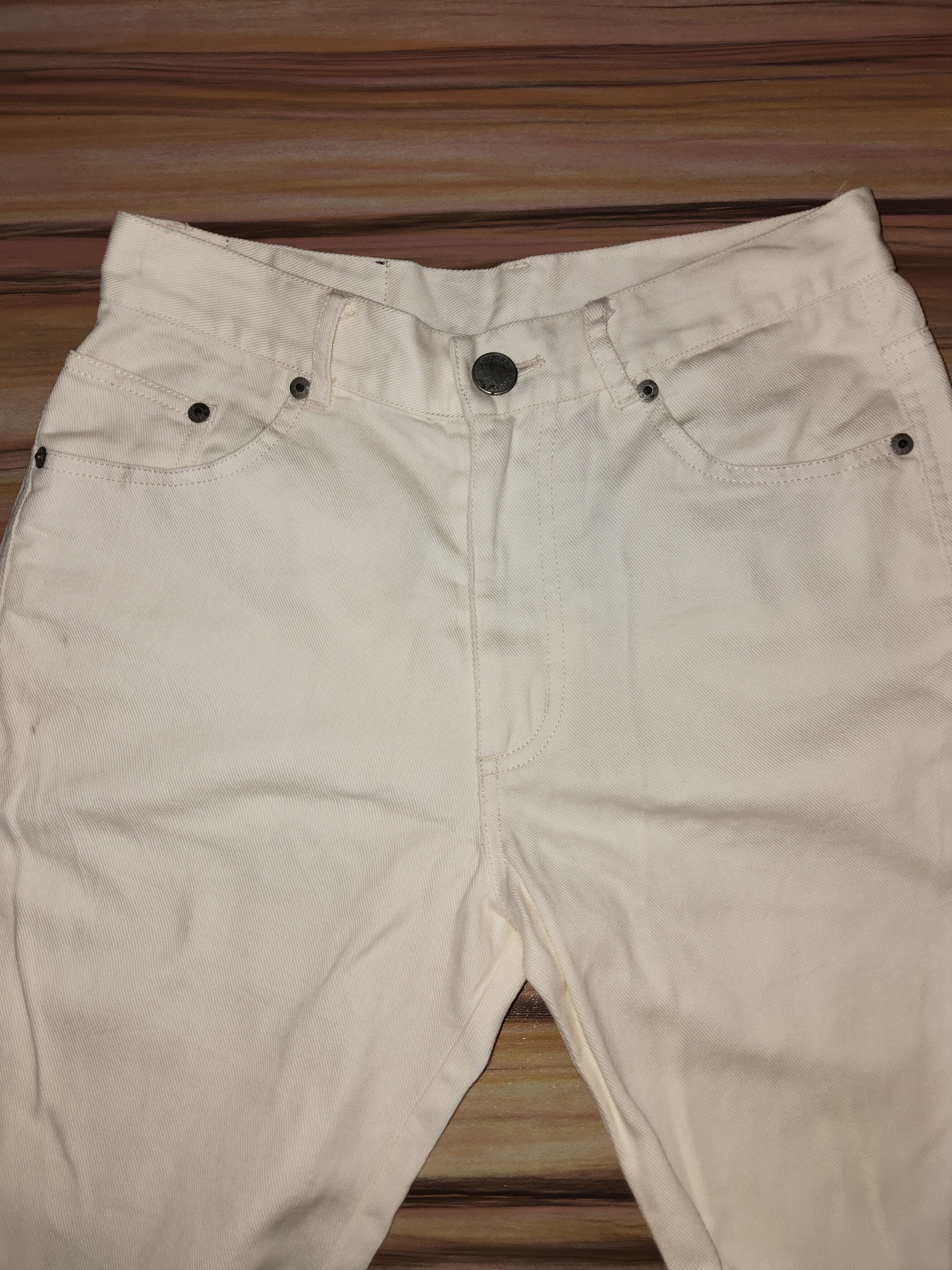 Jean Paul Gaultier Vintage JEAN PAUL GAULTIER White Jeans Size US 29 - 3 Thumbnail