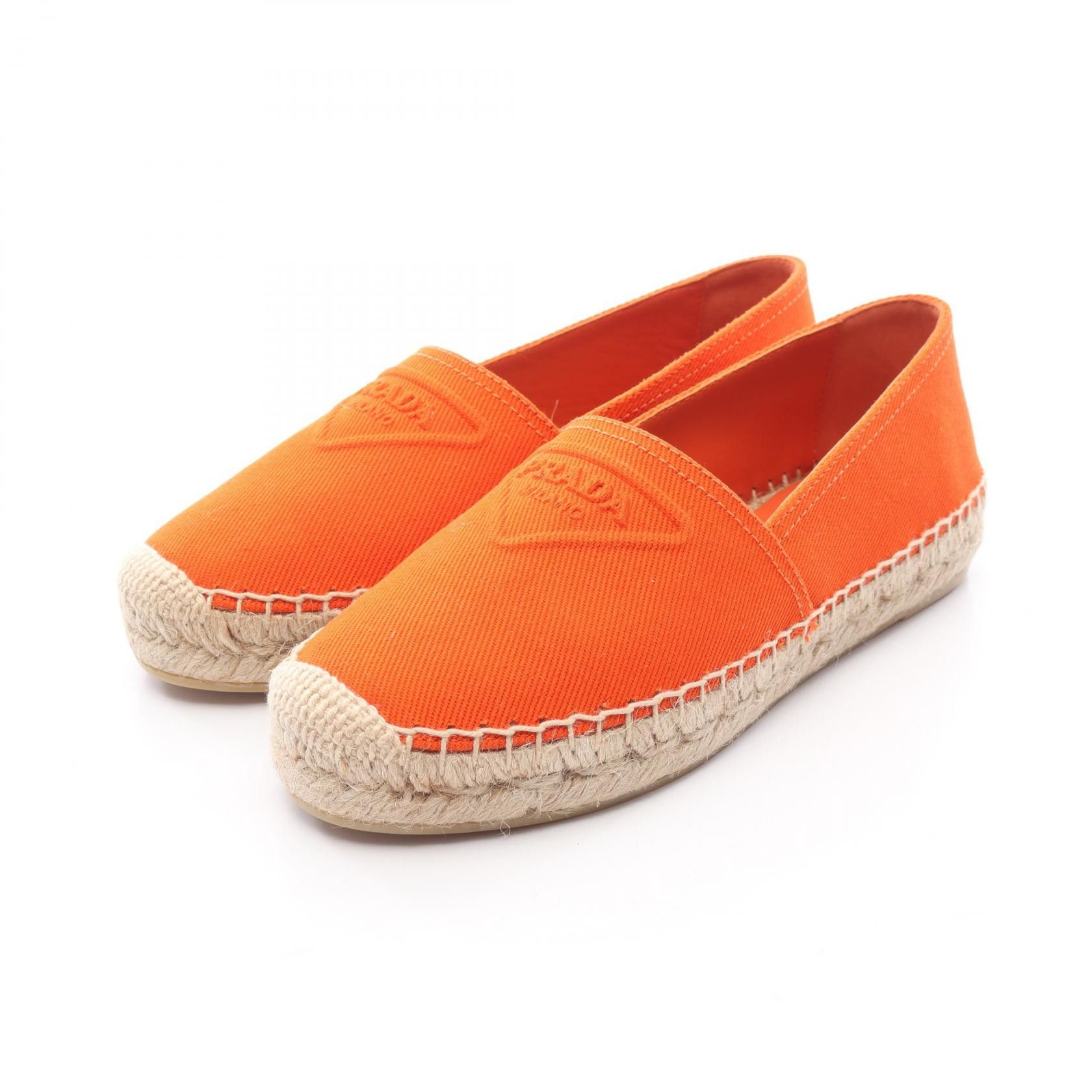 Prada Prada Prada Canvas Slip On Shoes Textile Shoes DUTY FREE for USA Size ONE SIZE - 1 Thumbnail