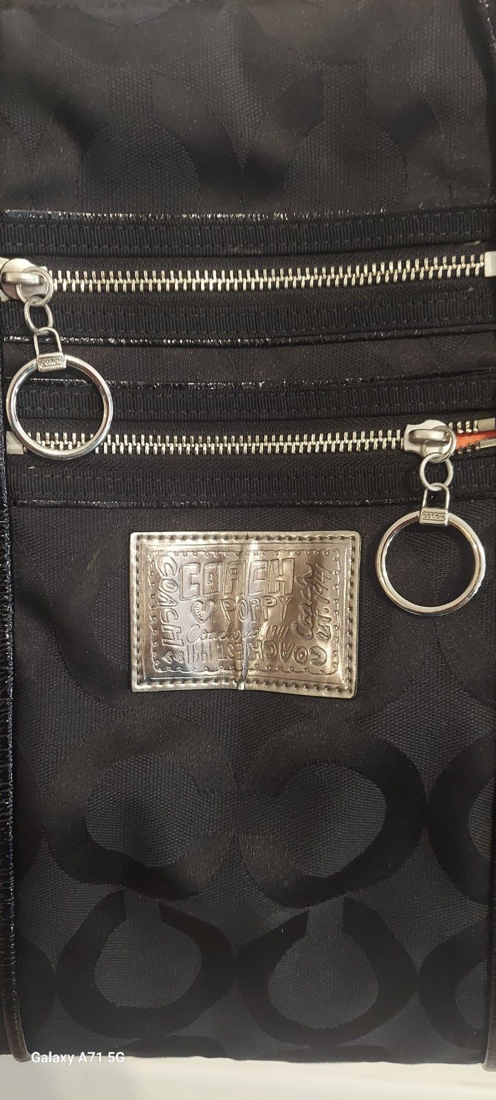 Coach Coach Poppy Op Art Glam Jaquard Shoudler Bag Tote 13826 ~ B Size ONE SIZE - 2 Thumbnail