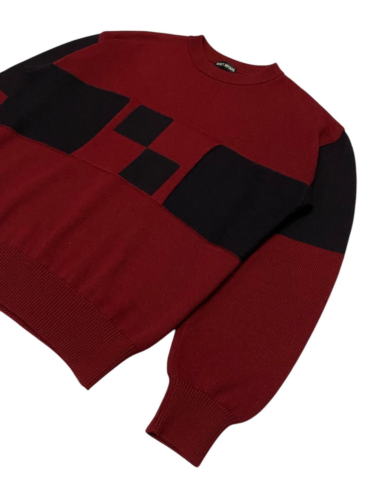 Issey Miyake Issey Miyake AW01 Checkered Turtleneck Knitted Sweater Size US M / EU 48-50 / 2 - 22 Thumbnail