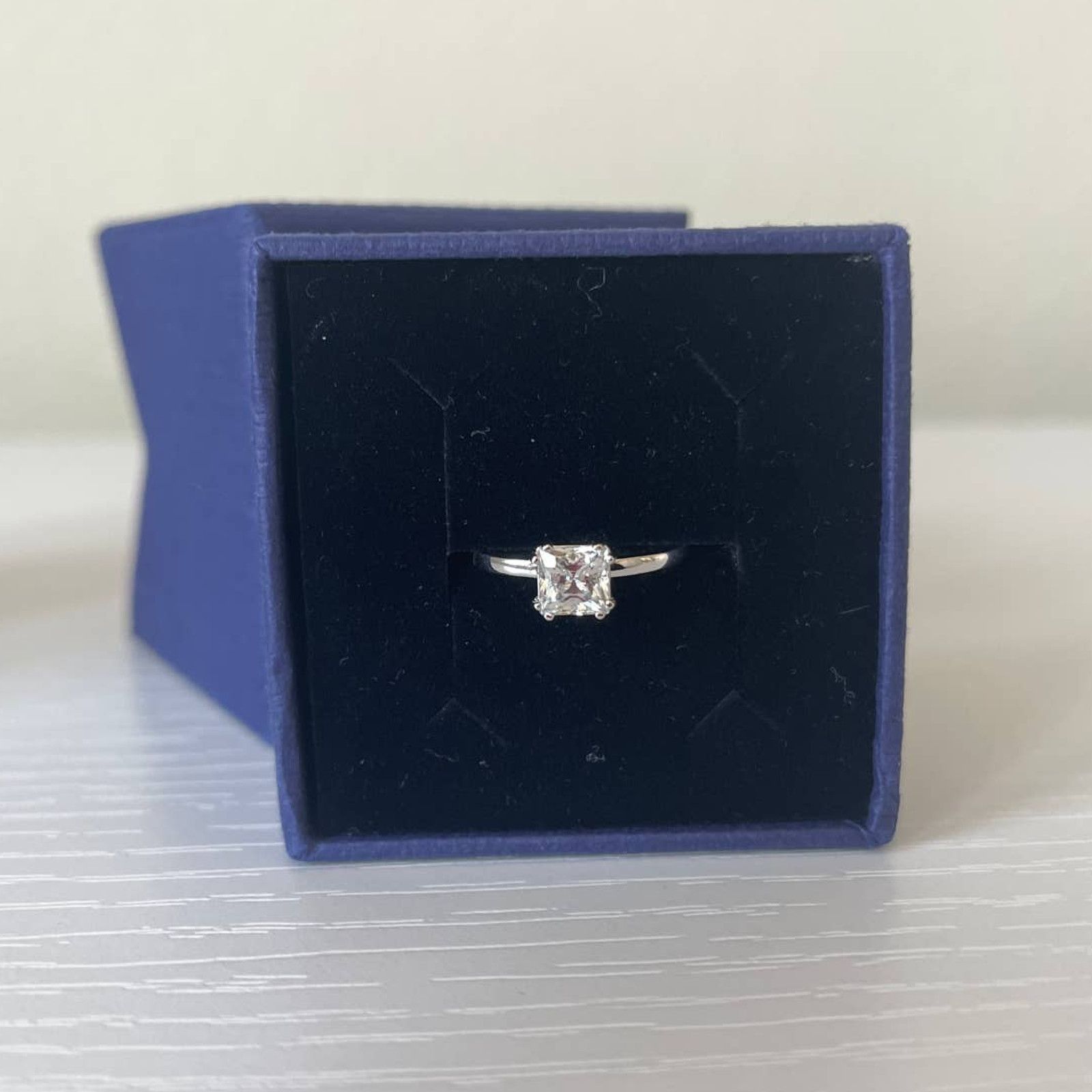 Swarovski Swarovski Attract ring Square Rhodium plated size 9 / EUR 60 Size ONE SIZE - 8 Thumbnail