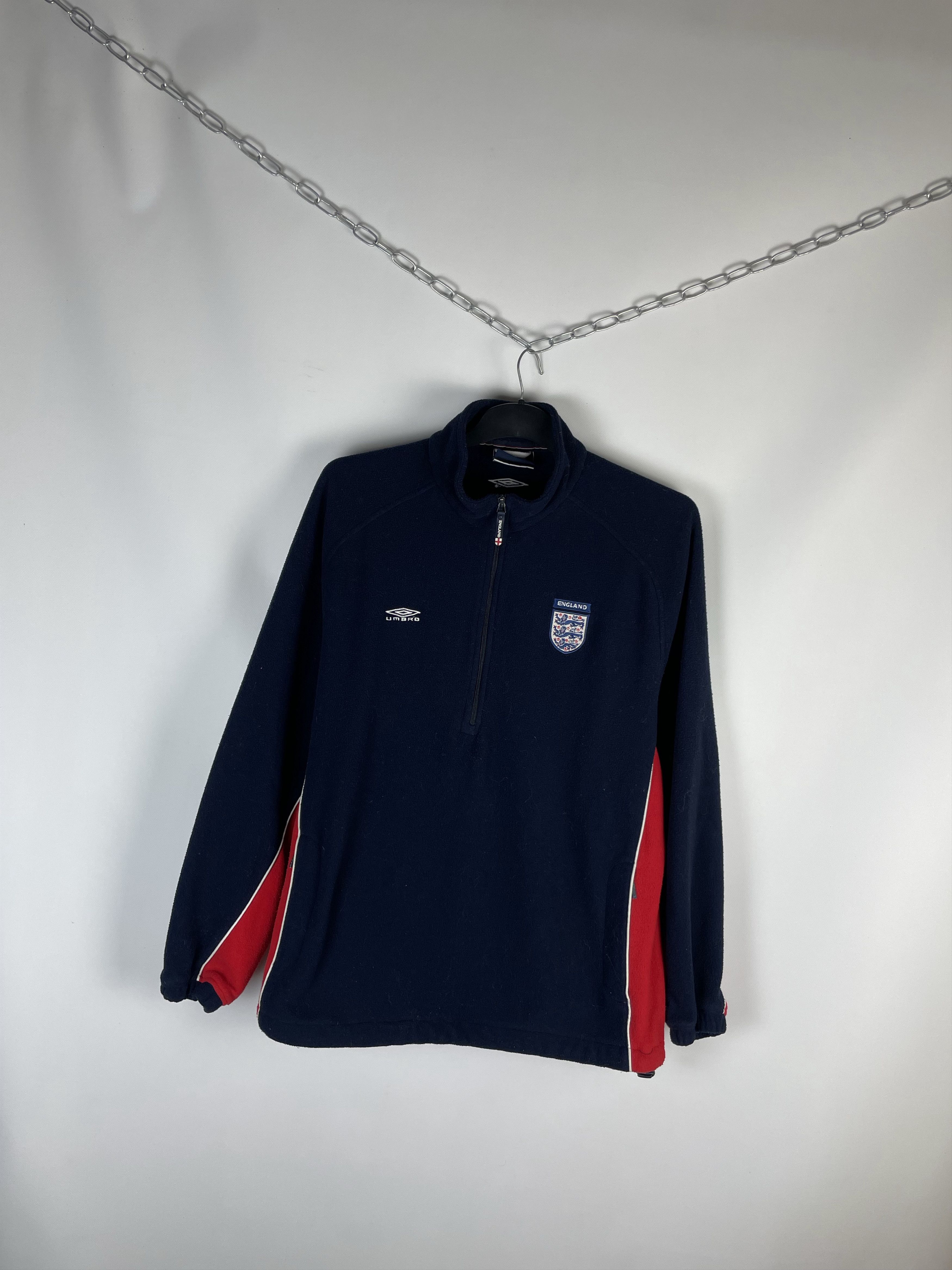 Umbro Vintage Umbro England soccer fleece sweatshirt zip 1/4 Size US L / EU 52-54 / 3 - 2 Thumbnail