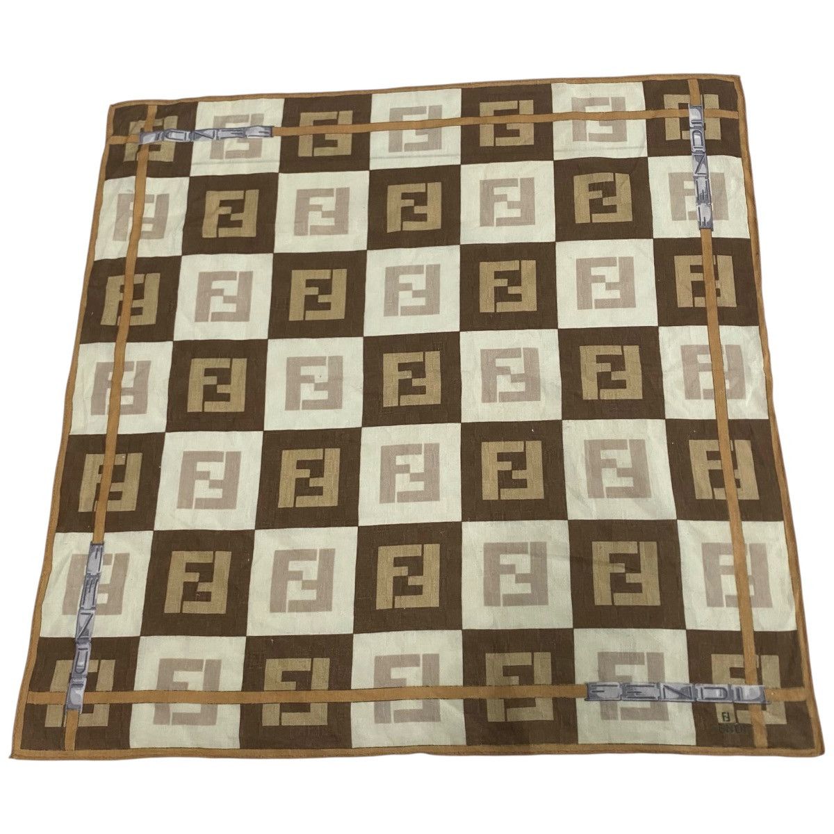 Fendi × Vintage Vintage fendi brown / Bandana / Neckerchief Size ONE SIZE - 2 Thumbnail