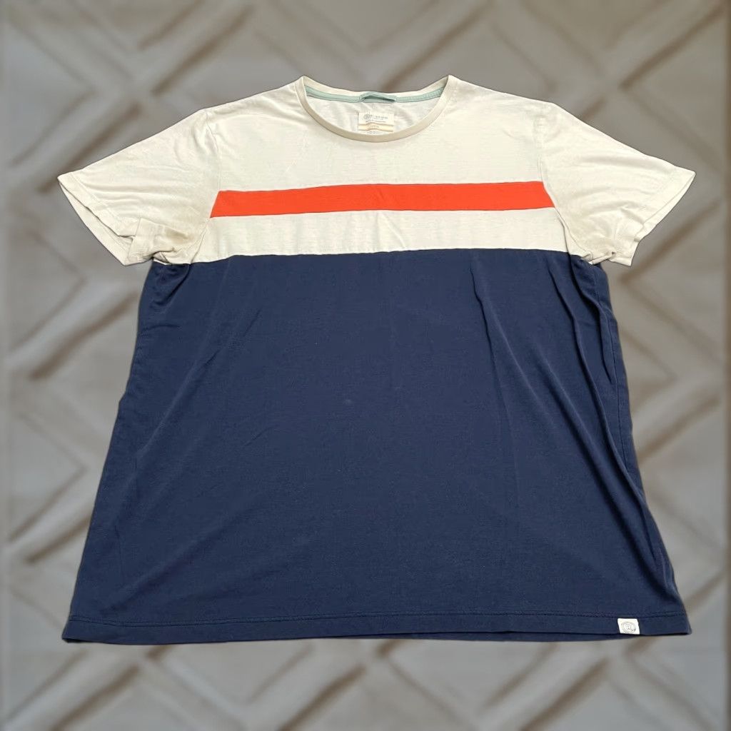 Marine Layer Marine Layer T-Shirt Men L Crew Neck Short Sleeve White Blue Red Multicolor Cotton Blend Logo Classic Outdoor 90s (if applicable) Mens Size US L / EU 52-54 / 3 - 1 Thumbnail