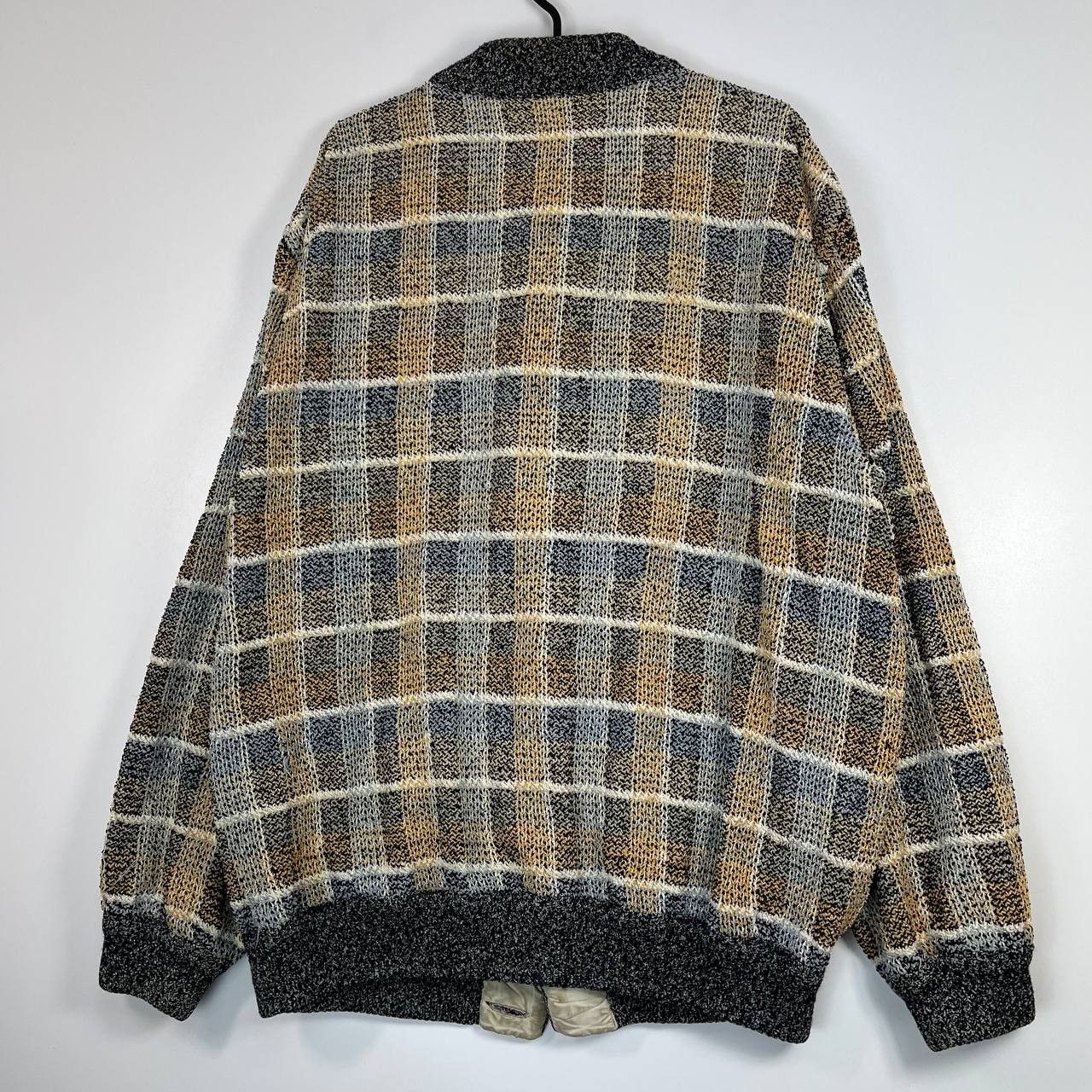 Missoni Missoni Uomo Knit Cardigan Sweater Vintage Plaid Size XL Size US XL / EU 56 / 4 - 7 Thumbnail