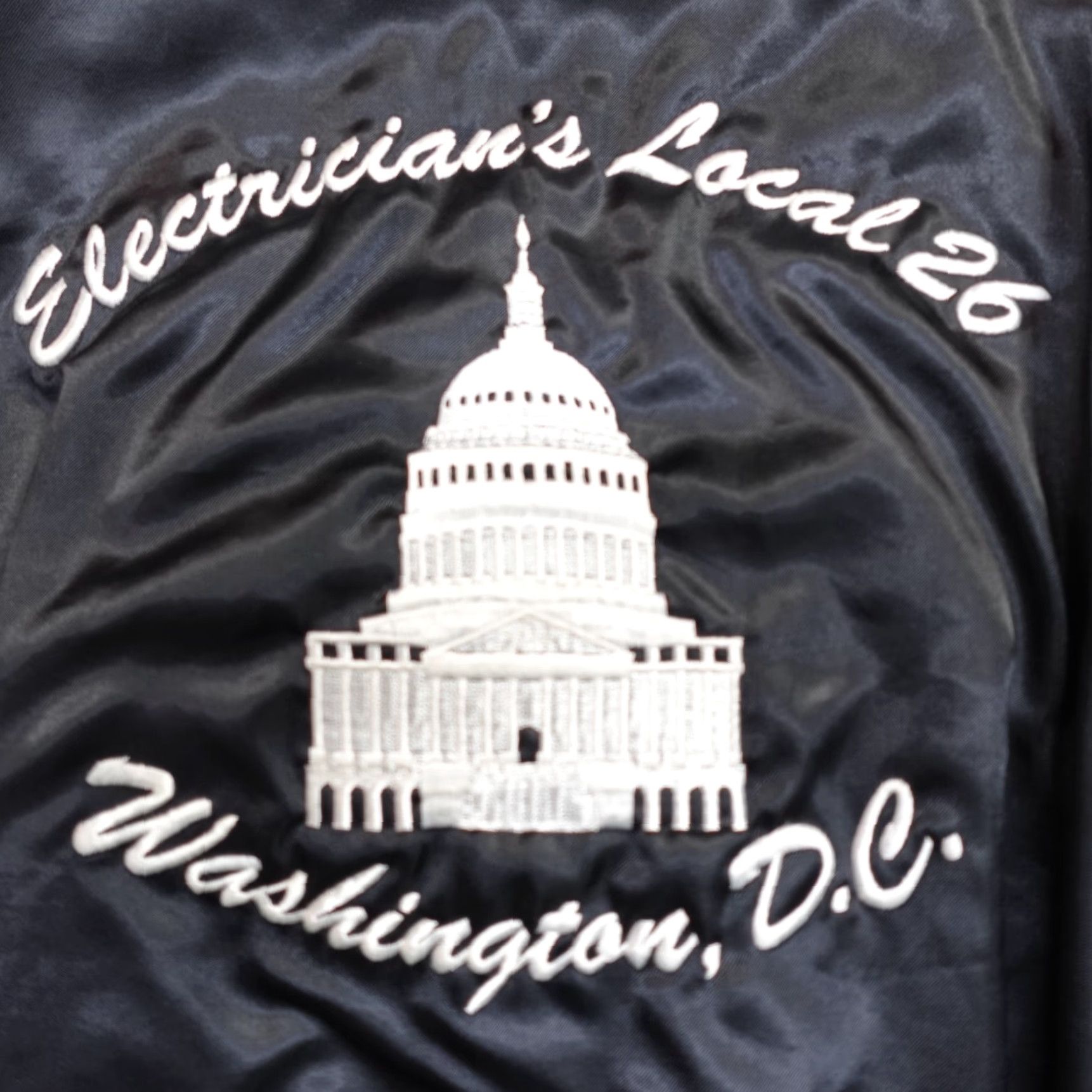 Vintage VINTAGE Local 26 Satin Jacket XL Black Bomber Jacket Men Size US XL / EU 56 / 4 - 2 Thumbnail