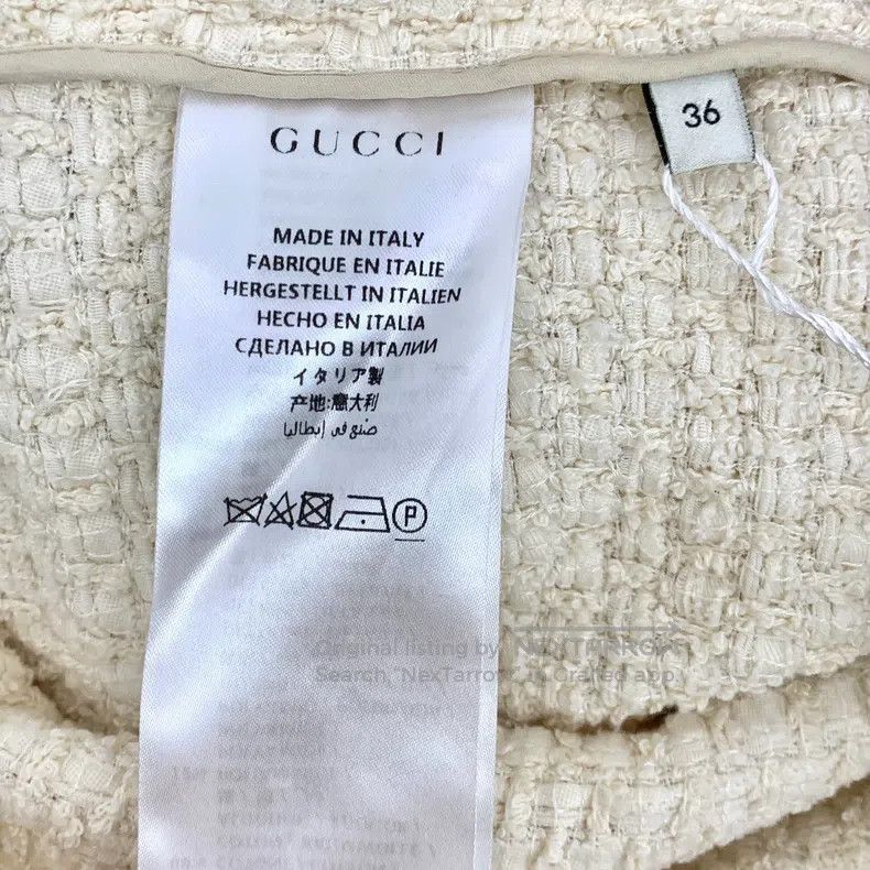 Gucci Gucci Colour block striped cotton V-neck single-breasted l Size XS / US 0-2 / IT 36-38 - 6 Thumbnail
