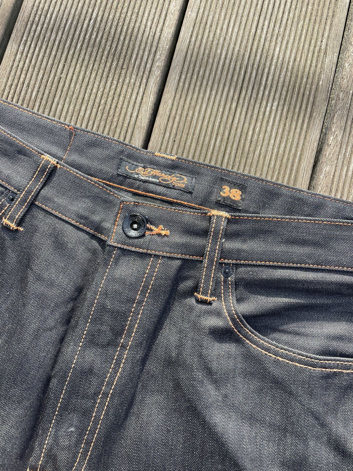 Ed Hardy Ed Hardy 2009 denim jeans men’s regular straight W38 x L34 Size US 38 / EU 54 - 7 Thumbnail