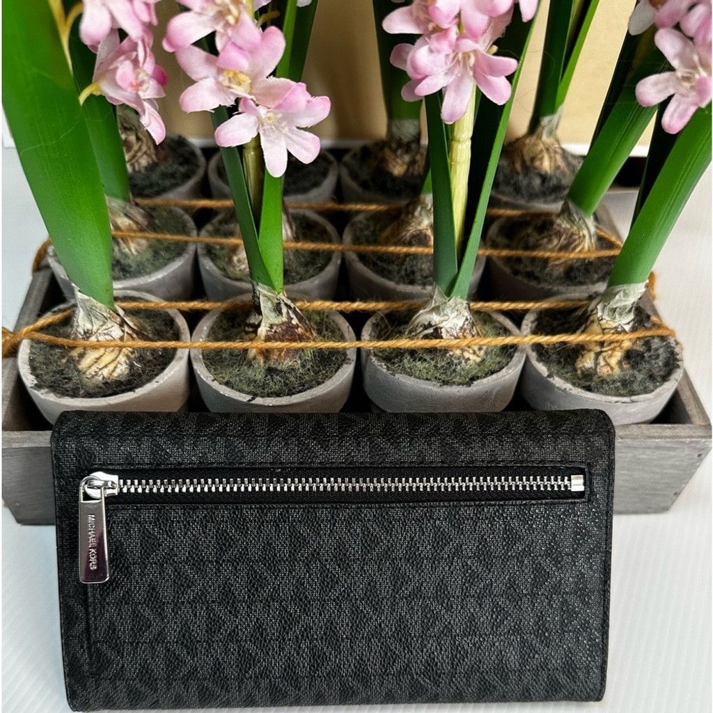 Michael Kors Michael Kors BN Trifold Wallet Black Size ONE SIZE - 3 Thumbnail