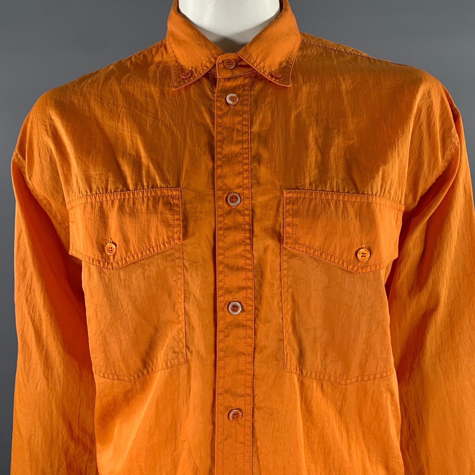 Frankie Shop THE FRANKIE SHOP Polyester Oversized Long Sleeve Shirt Size US M / EU 48-50 / 2 - 2 Thumbnail