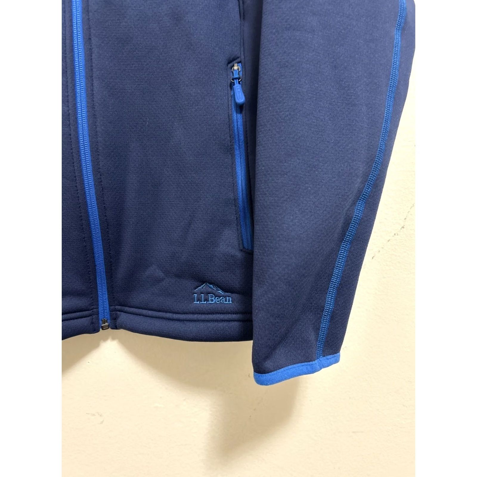 Vintage VINTAGE? No. L.L. Bean ProStretch Fleece Jacket Womens Medium Blue Full Zip Lightweight 294991 Size M / US 6-8 / IT 42-44 - 4 Thumbnail