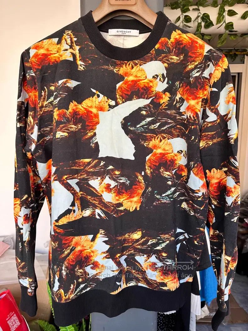 Givenchy Givenchy Flame Printed Full Print Hoodie Size US S / EU 44-46 / 1 - 2 Thumbnail