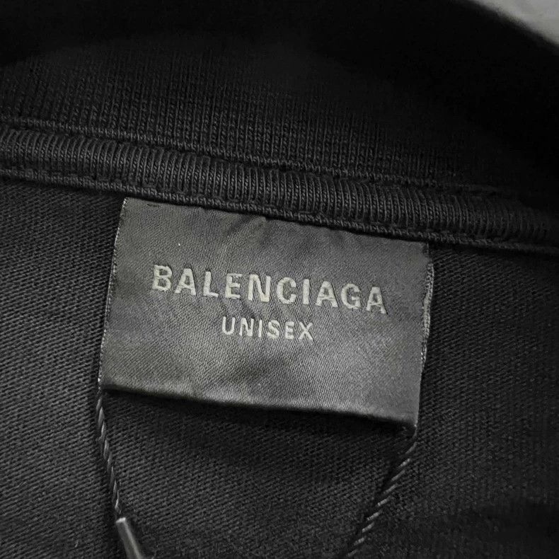 Balenciaga Balenciaga Black logo label short sleeve Size US L / EU 52-54 / 3 - 3 Thumbnail