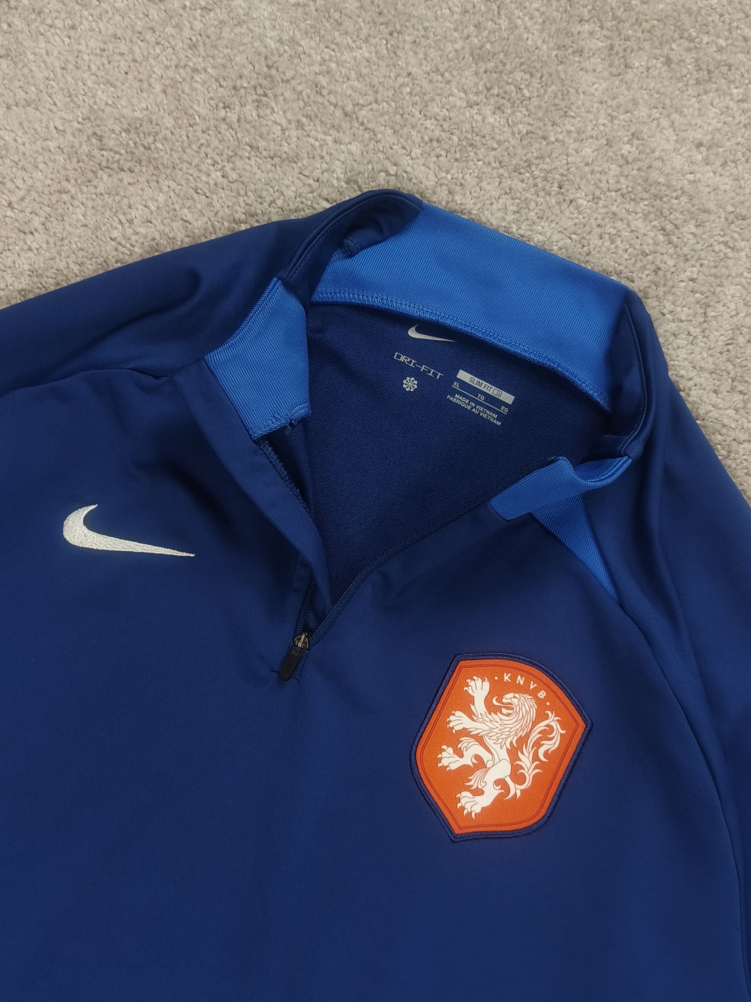 Nike Nike Netherlands 1/4 Zip Dri-FIT Drill Top 2022-24 Jersey Size US XL / EU 56 / 4 - 2 Thumbnail