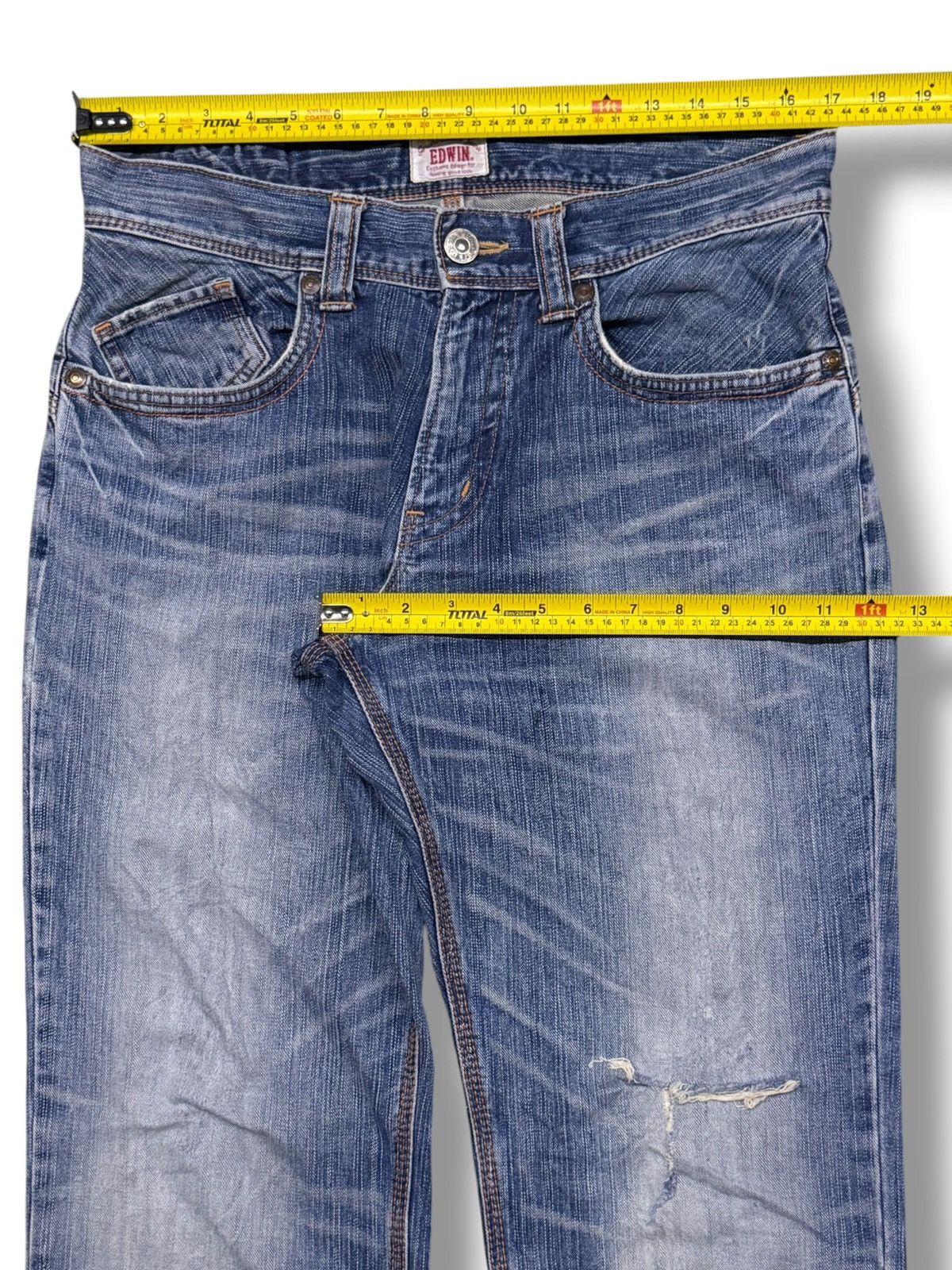 Edwin Vintage Edwin 411XVS Japan Denim Jeans | Y2K Bootcut | W34 Size US 34 / EU 50 - 12 Thumbnail