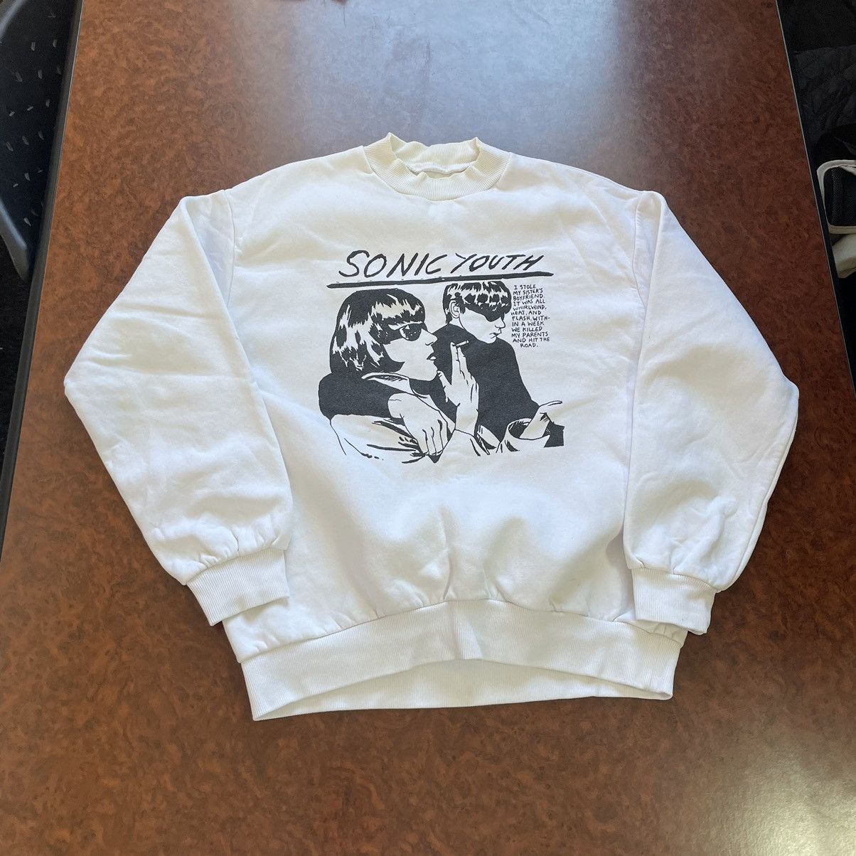 Band Tees × Vintage Sonic Youth Goo Album Cover Band Sweatshirt Crewneck s-M Size US S / EU 44-46 / 1 - 1 Thumbnail
