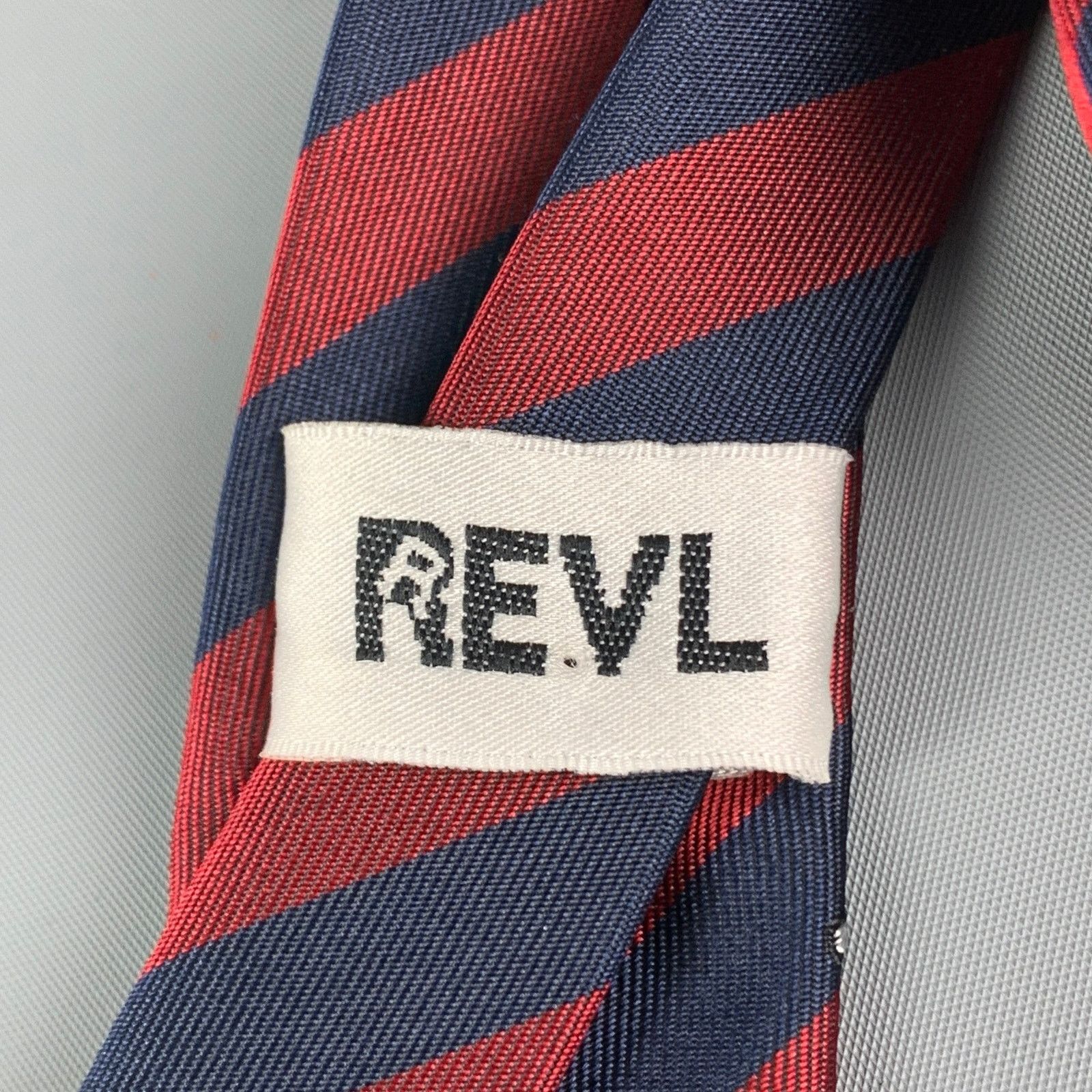 Other REVL Burgundy Stripe Silk Tie Size ONE SIZE - 4 Thumbnail