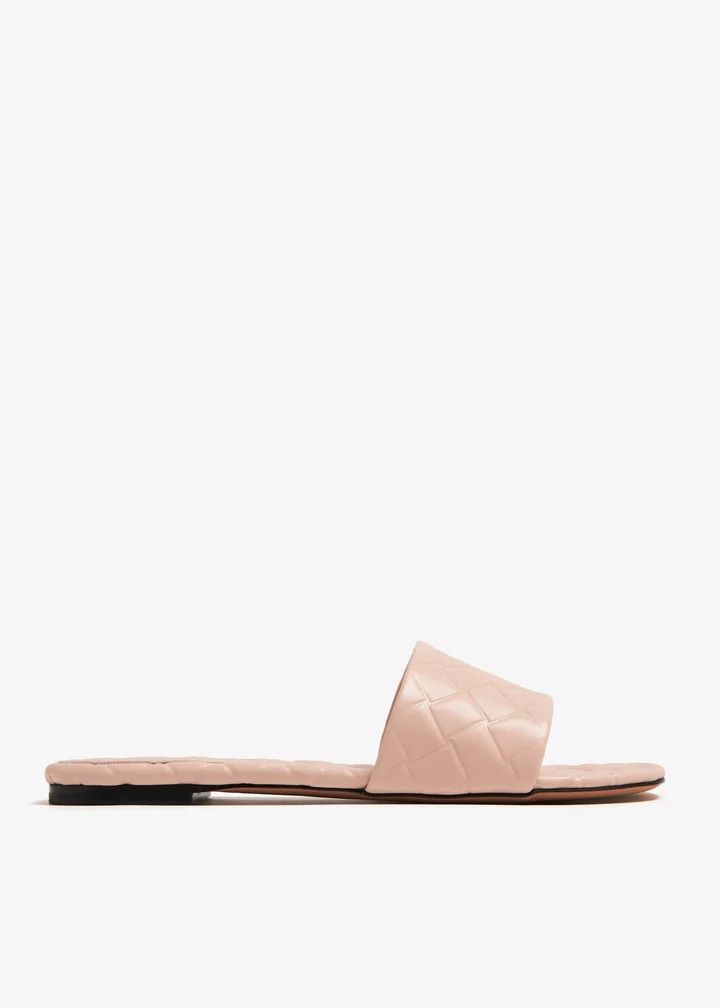 Bottega Veneta o1s1rm1025 Amy Flat Mules in Pink Size US 10 / IT 40 - 1 Thumbnail