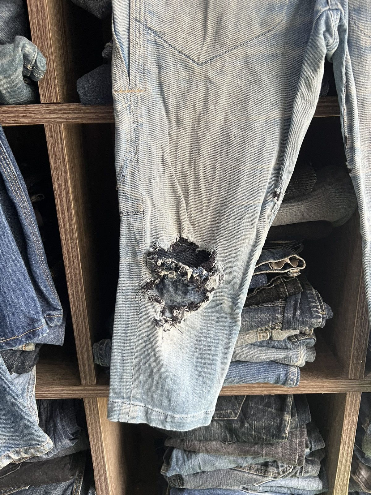 Marithe + Francois Girbaud 🔥Rare Marithe Francois Girbaud Distressed Denim Size US 30 / EU 46 - 6 Thumbnail