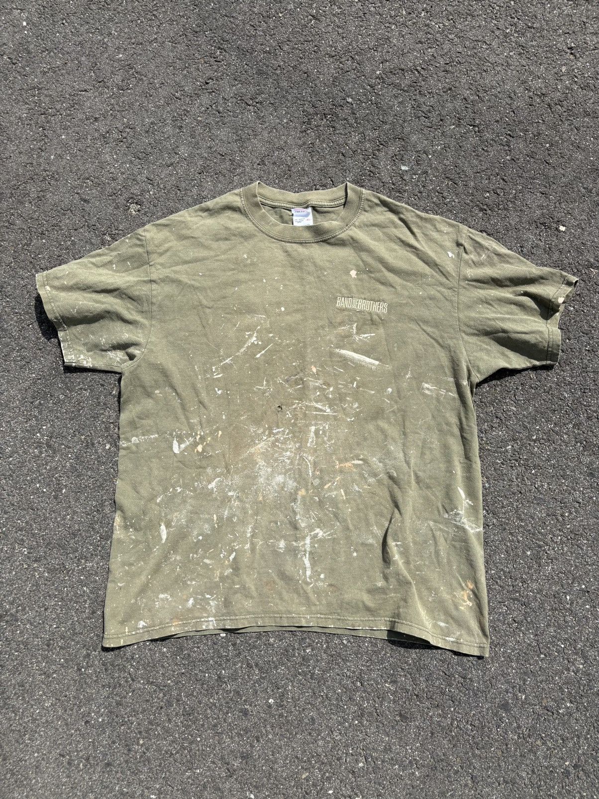 Vintage 00s Thrashed Band of Brothers Tee Size US XL / EU 56 / 4 - 1 Thumbnail