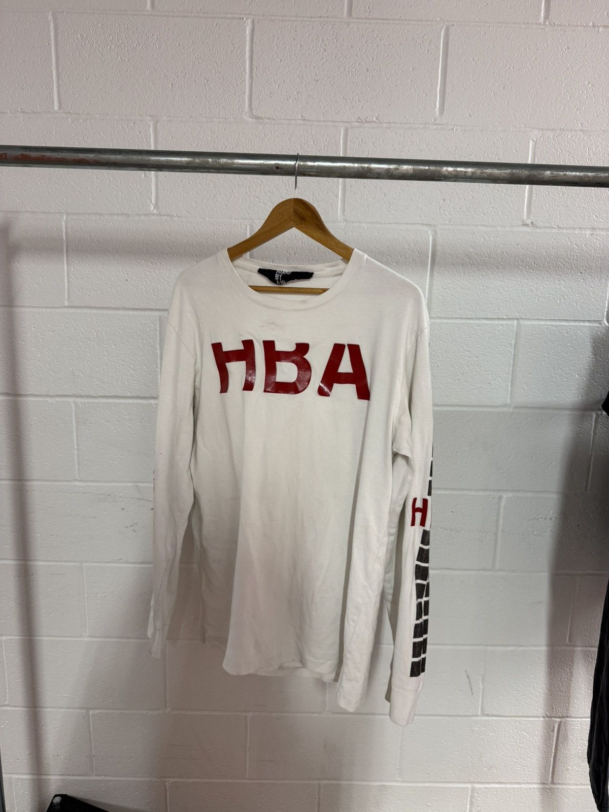 Hood By Air HBA Hood by Air Distressed Long Sleeve T-Shirt Tee Size US L / EU 52-54 / 3 - 1 Thumbnail