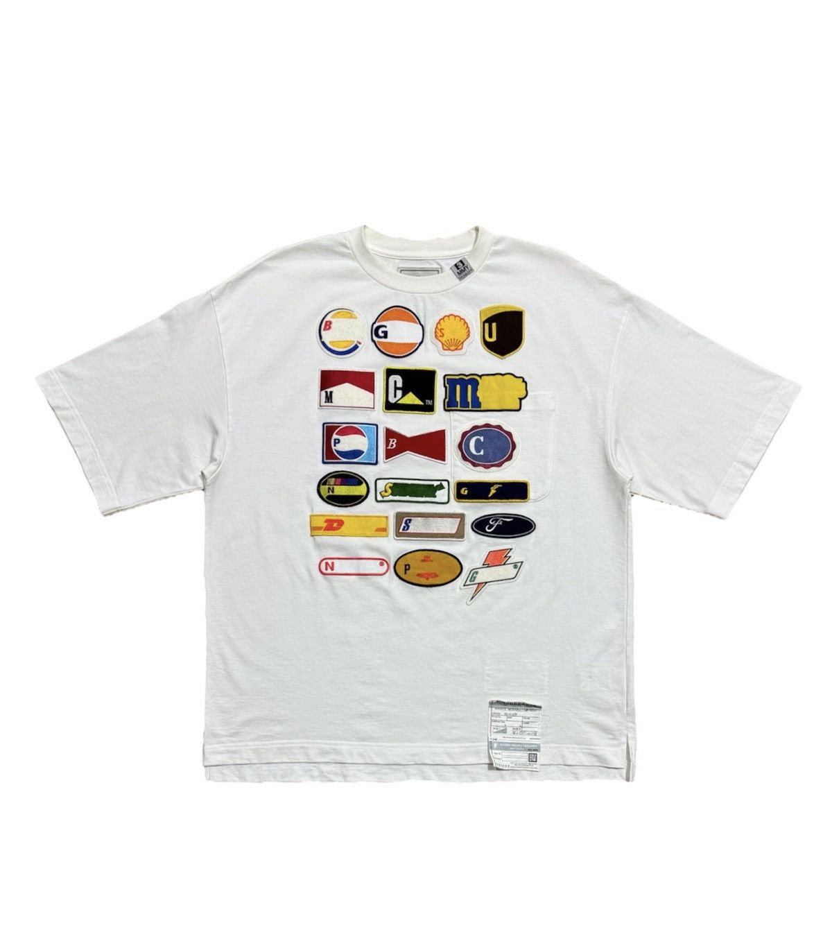 Pre-owned Miharayasuhiro 21aw Patches T-shirt In White
