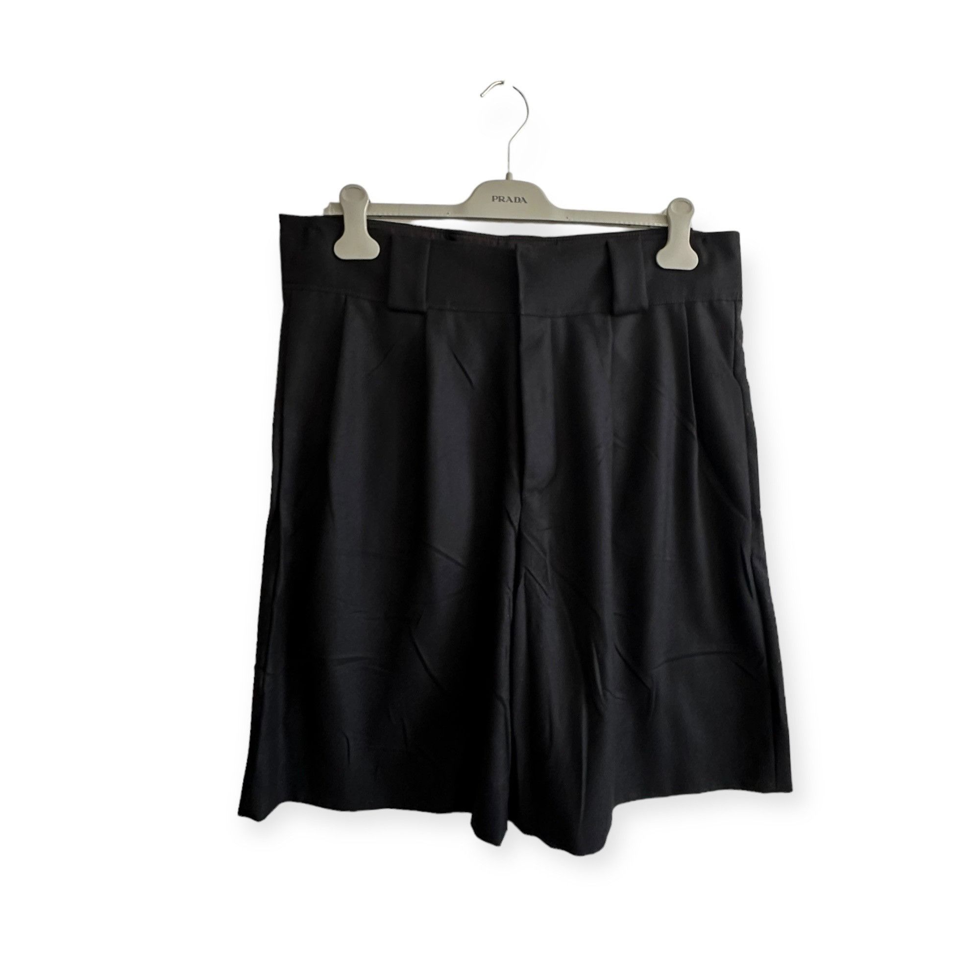 Miu Miu Miu Miu FW2006 Black Wool Culottes Skirt Shorts IT46 Runway Size 32" / US 10 / IT 46 - 1 Thumbnail
