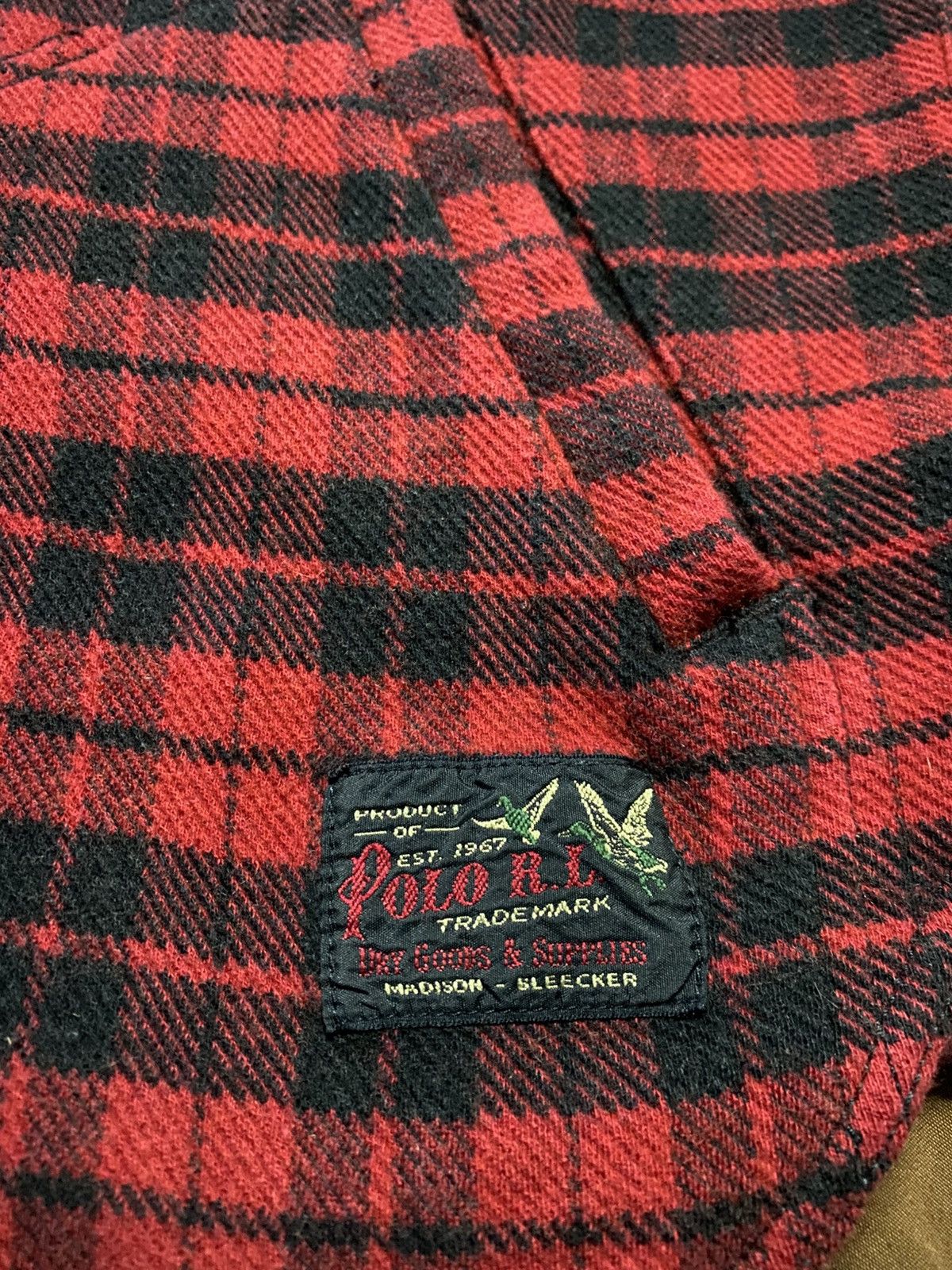 Polo Ralph Lauren ❗️OFFER❗️Polo Ralph Lauren Half Zipper Flannel Hoodie Size US L / EU 52-54 / 3 - 5 Thumbnail