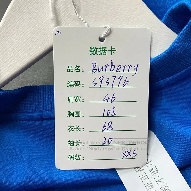 Burberry Burberry Summer Blue Cotton Short Sleeve T. Size US XXS / EU 40 - 7 Thumbnail