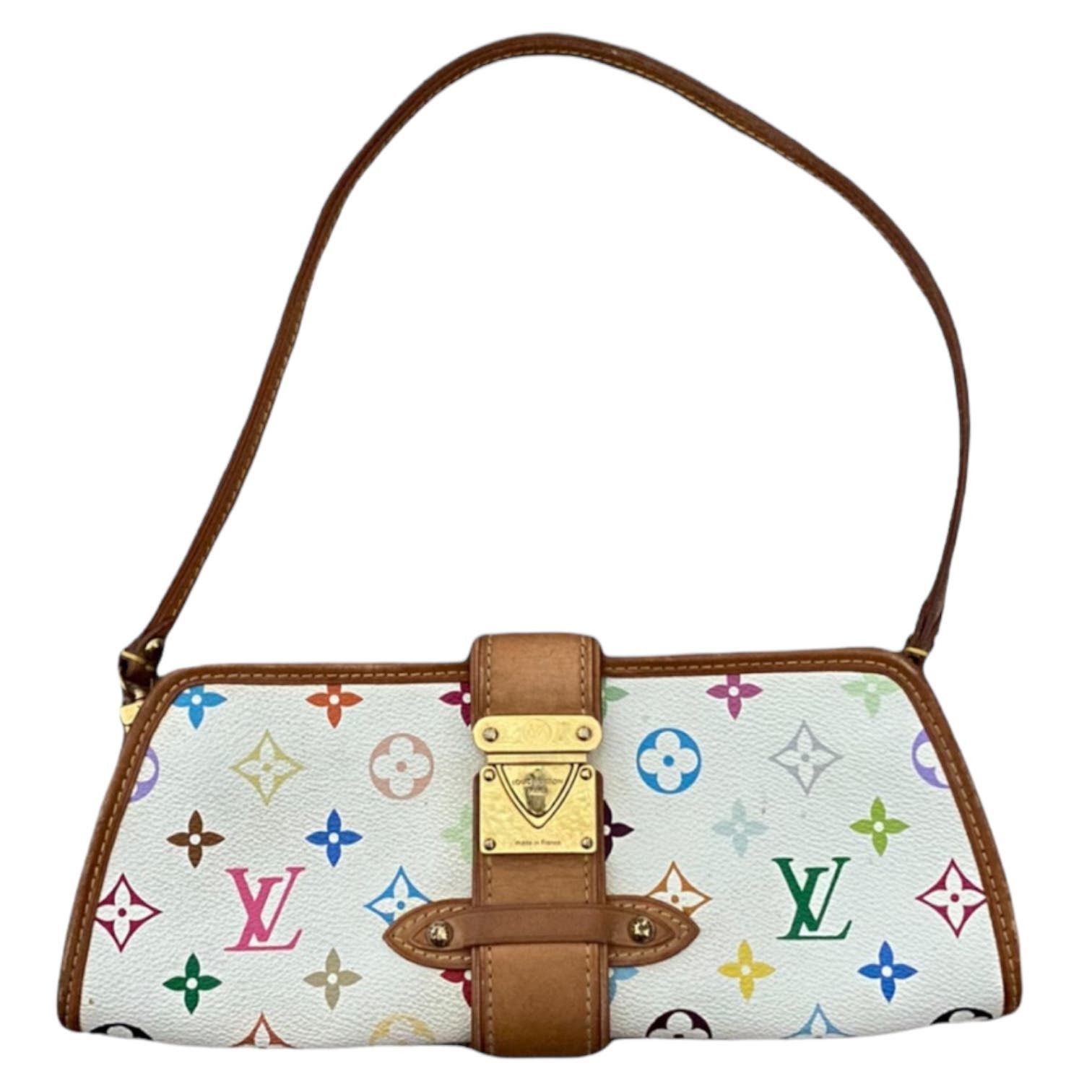 image of Louis Vuitton Murakami Shirley White Multicolor Authentic, Women's