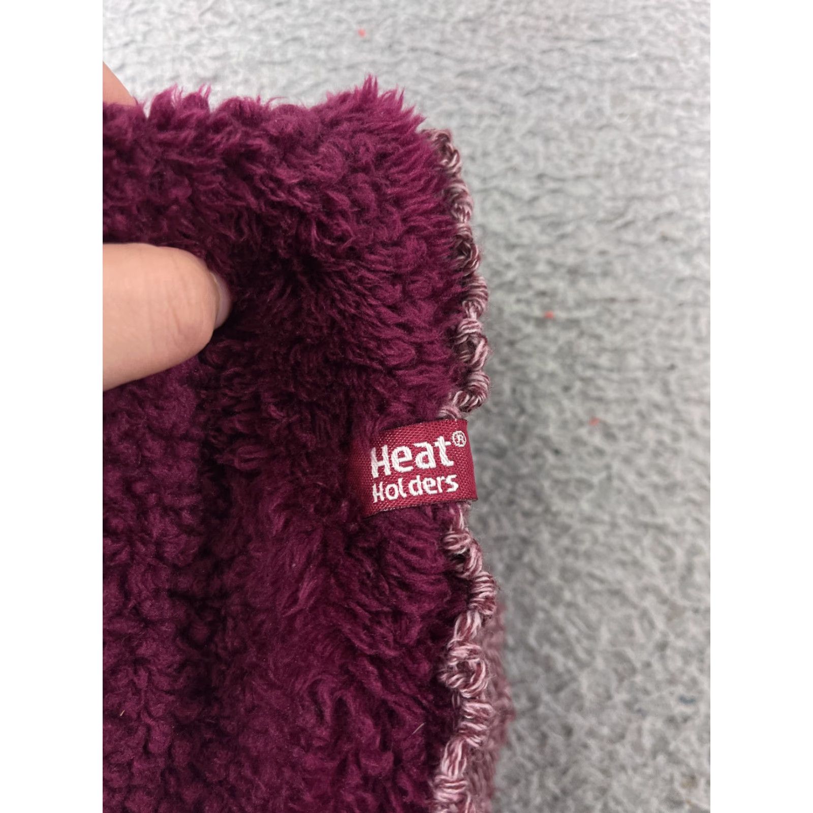 Vintage Heat Holders Beanie Women One Size Purple Knit Lined Thermal Ski Winter Womens Size ONE SIZE - 5 Thumbnail