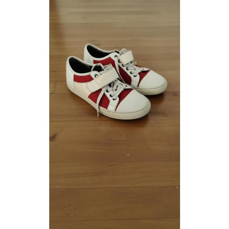 Lanvin Lanvin Sneakers Womens EU 38 White Red Colorblock Size 8.5 Size US 8.5 / IT 38.5 - 1 Thumbnail