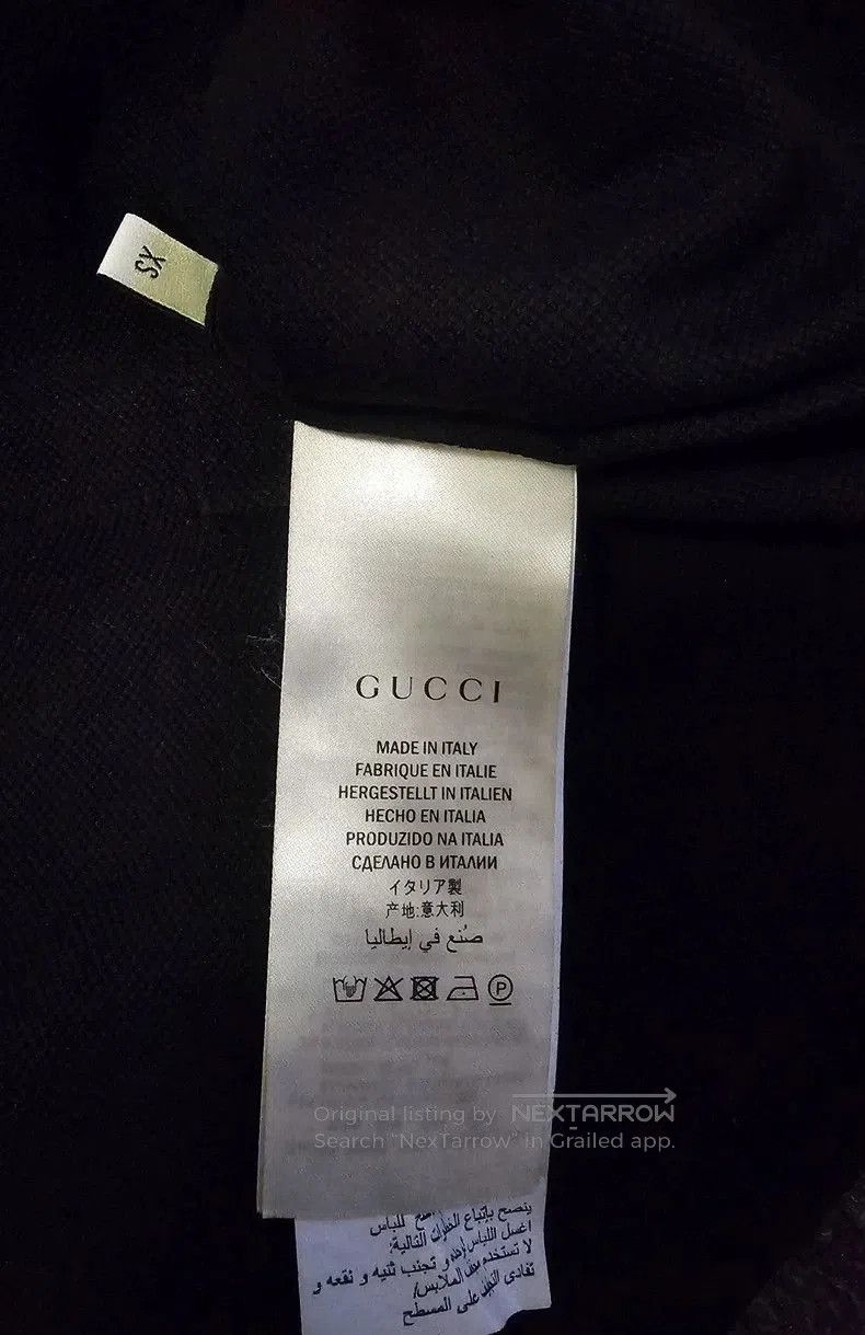 Gucci Gucci Black Polo Shirt with Striped Collar. Size US XS / EU 42 / 0 - 5 Thumbnail