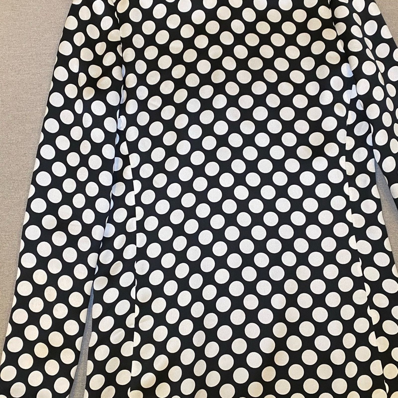 Yves Saint Laurent Yves Saint Laurent Black Polka Dot Long Sleeve Dress 40 US 8 Size M / US 6-8 / IT 42-44 - 2 Thumbnail