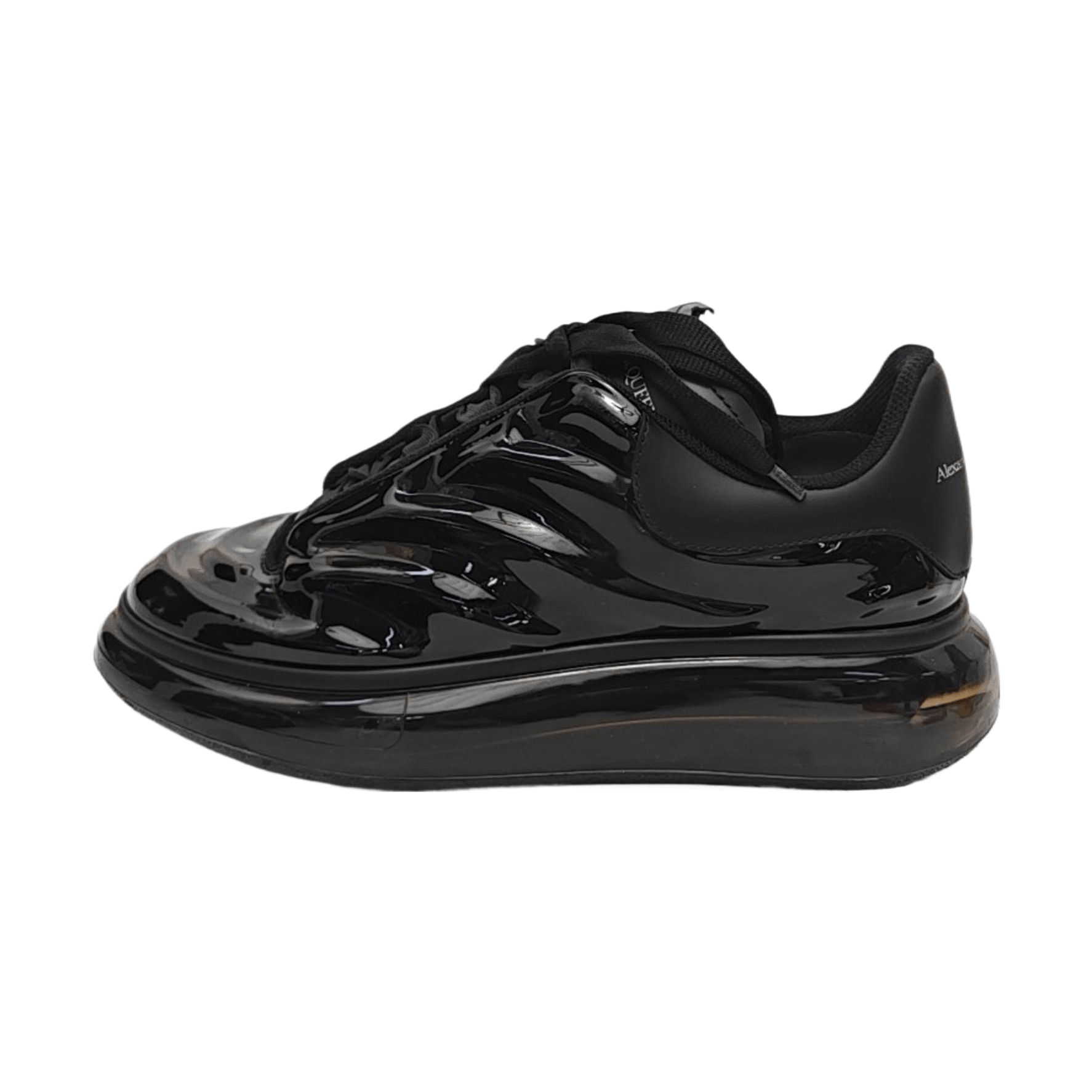Alexander McQueen Alexander McQueen Glossy Leather Low-Top Sneakers 41 Size US 8 / EU 41 - 1 Thumbnail