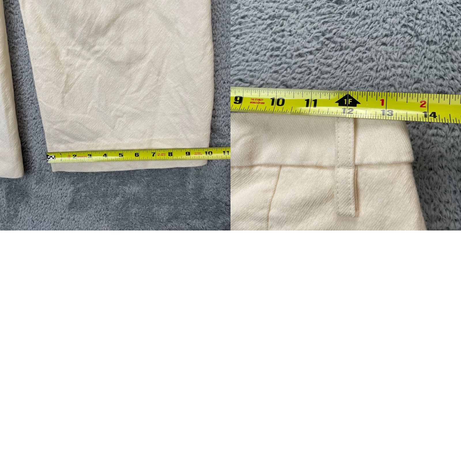 Banana Republic Banana Republic Pants Womens 2S Beige Dress Wide-Leg Lined Wool Blend Business Size 26" / US 2 / IT 38 - 8 Thumbnail