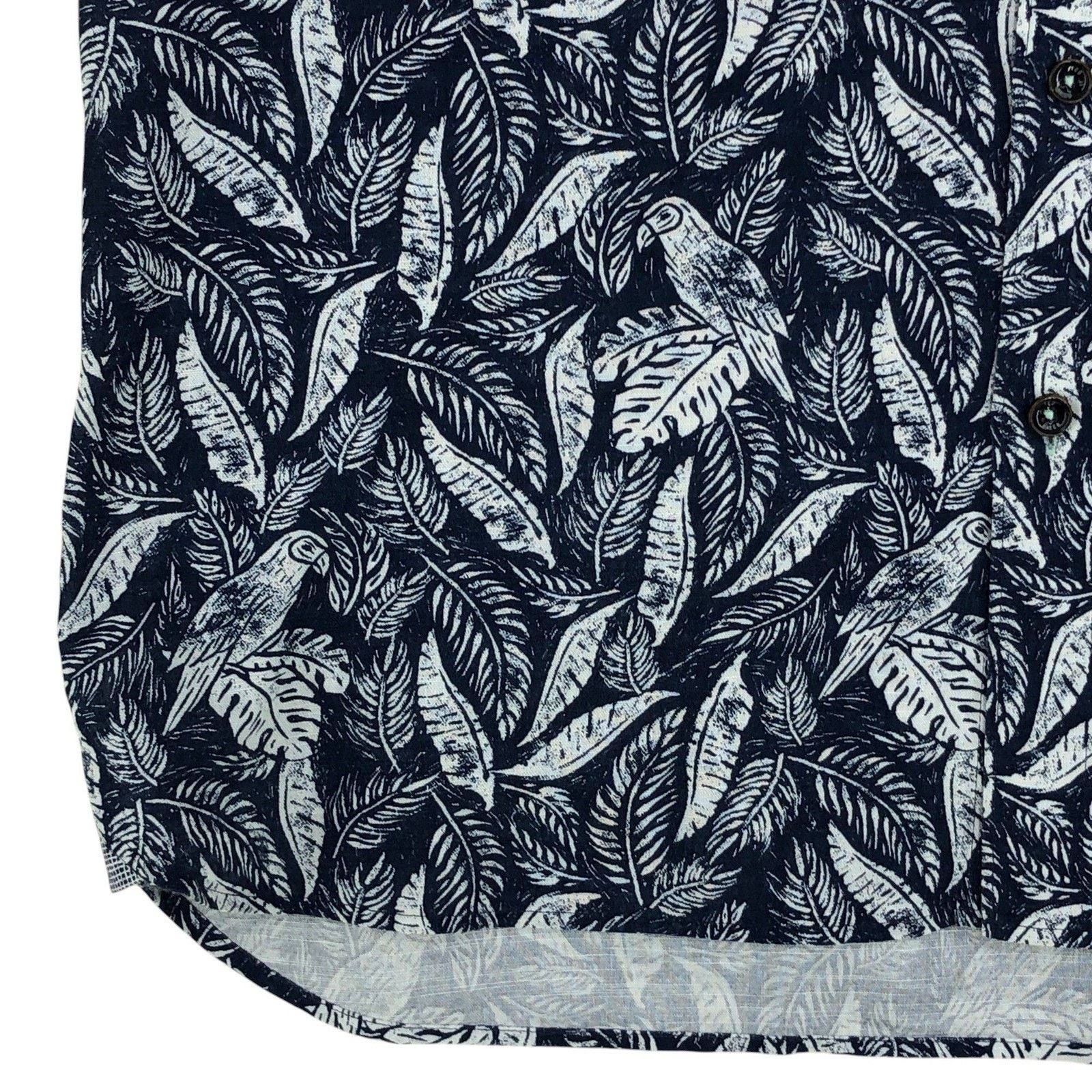 Ted Baker Ted Baker Shirt L Toucan Leaf Resort Short Sleeve Button Up Size US L / EU 52-54 / 3 - 4 Thumbnail