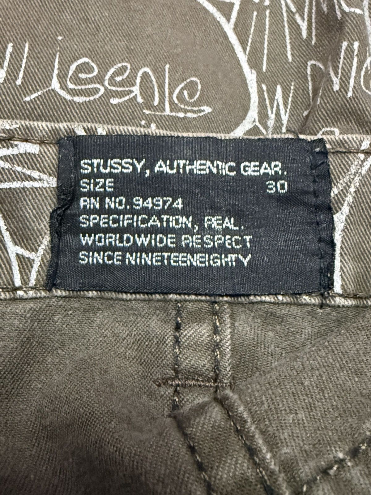 Stussy Extremely Rare Vintage 90s Stussy Speech Bubbles Loose Short Size US 32 / EU 48 - 15 Thumbnail