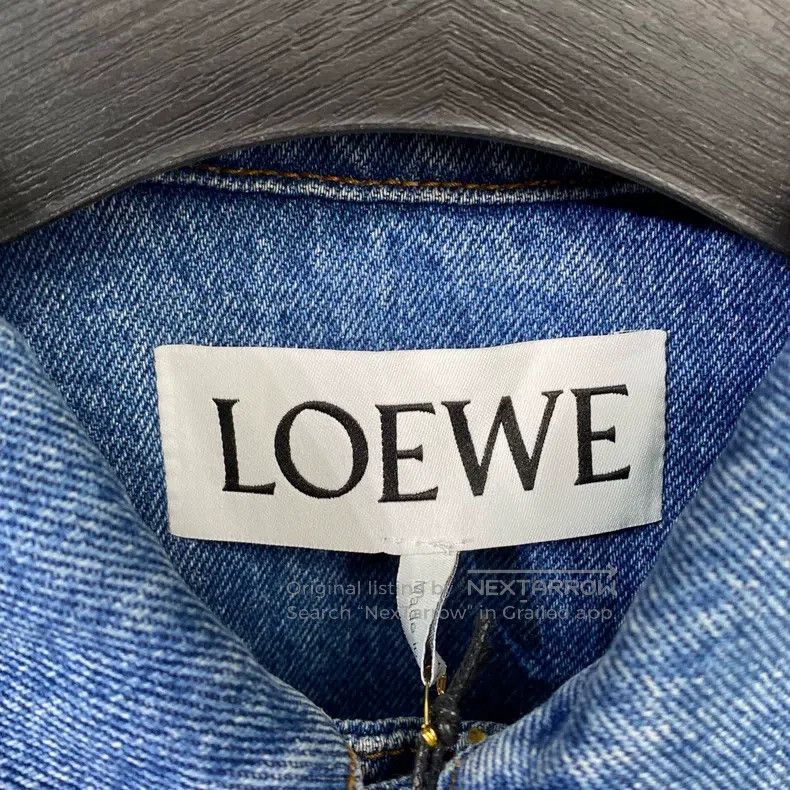 Loewe Loewe Denim Jacket Blue with Leather Logo Size US M / EU 48-50 / 2 - 6 Thumbnail