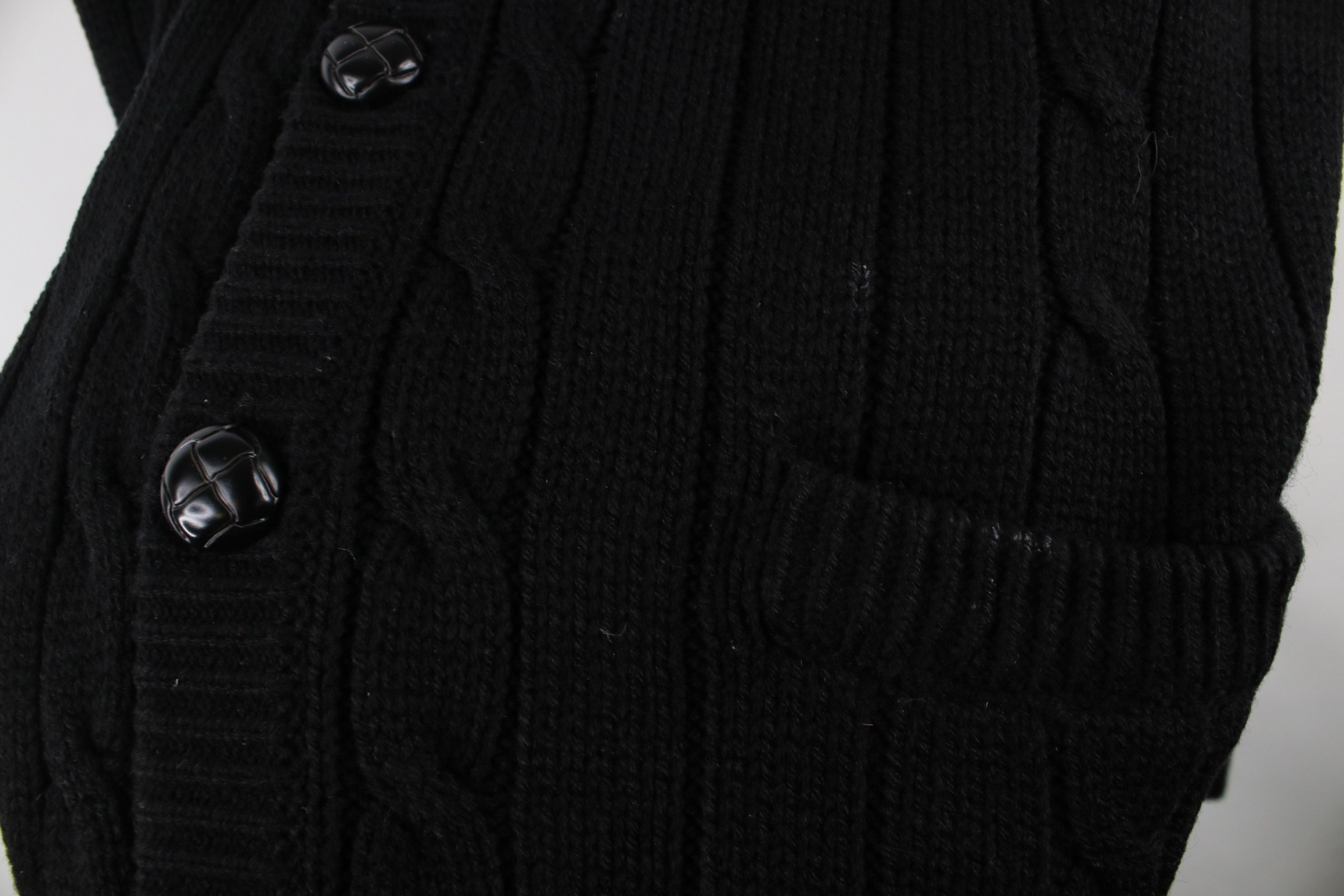Vintage Vintage 90s Streetwear Cable Ribbed Knit Cardigan Sweater Size US L / EU 52-54 / 3 - 5 Thumbnail