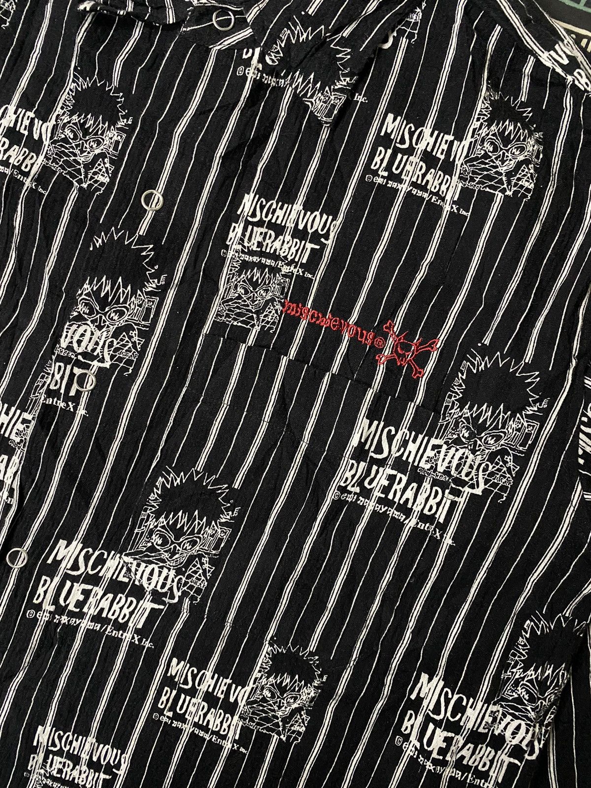 Vintage VINTAGE MISCHIEVOUS SKUNK PUNK AOP SHIRT Size US L / EU 52-54 / 3 - 4 Thumbnail
