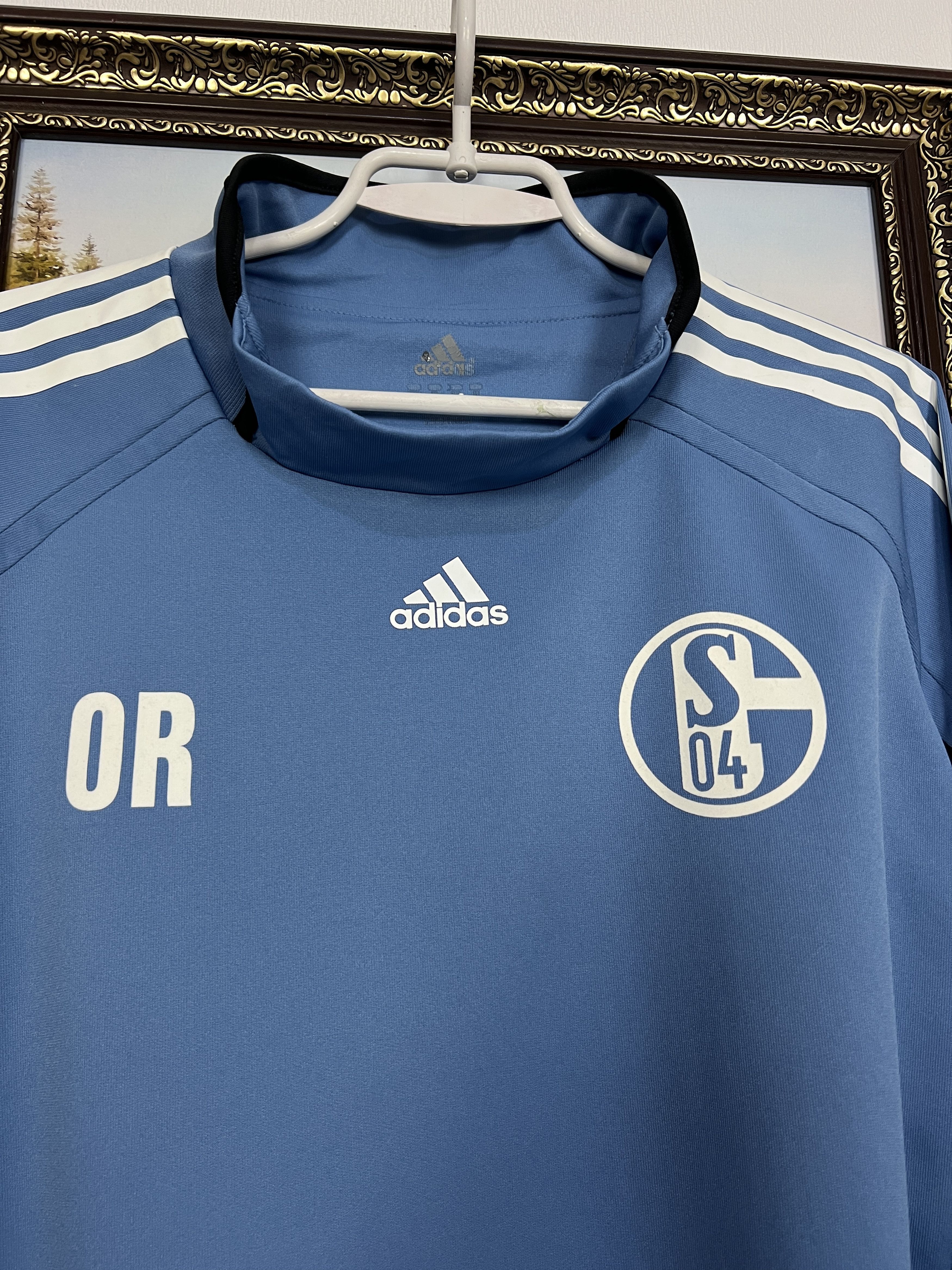 Adidas FC Schalke 04 Football Player Issue Train Sweatshirt Jacket Size US XL / EU 56 / 4 - 3 Thumbnail