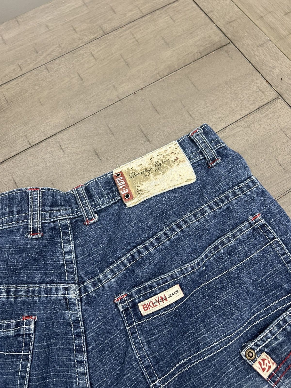 Other Vintage Baggy Brooklyn Knee Jean Shorts Size US 32 / EU 48 - 4 Thumbnail