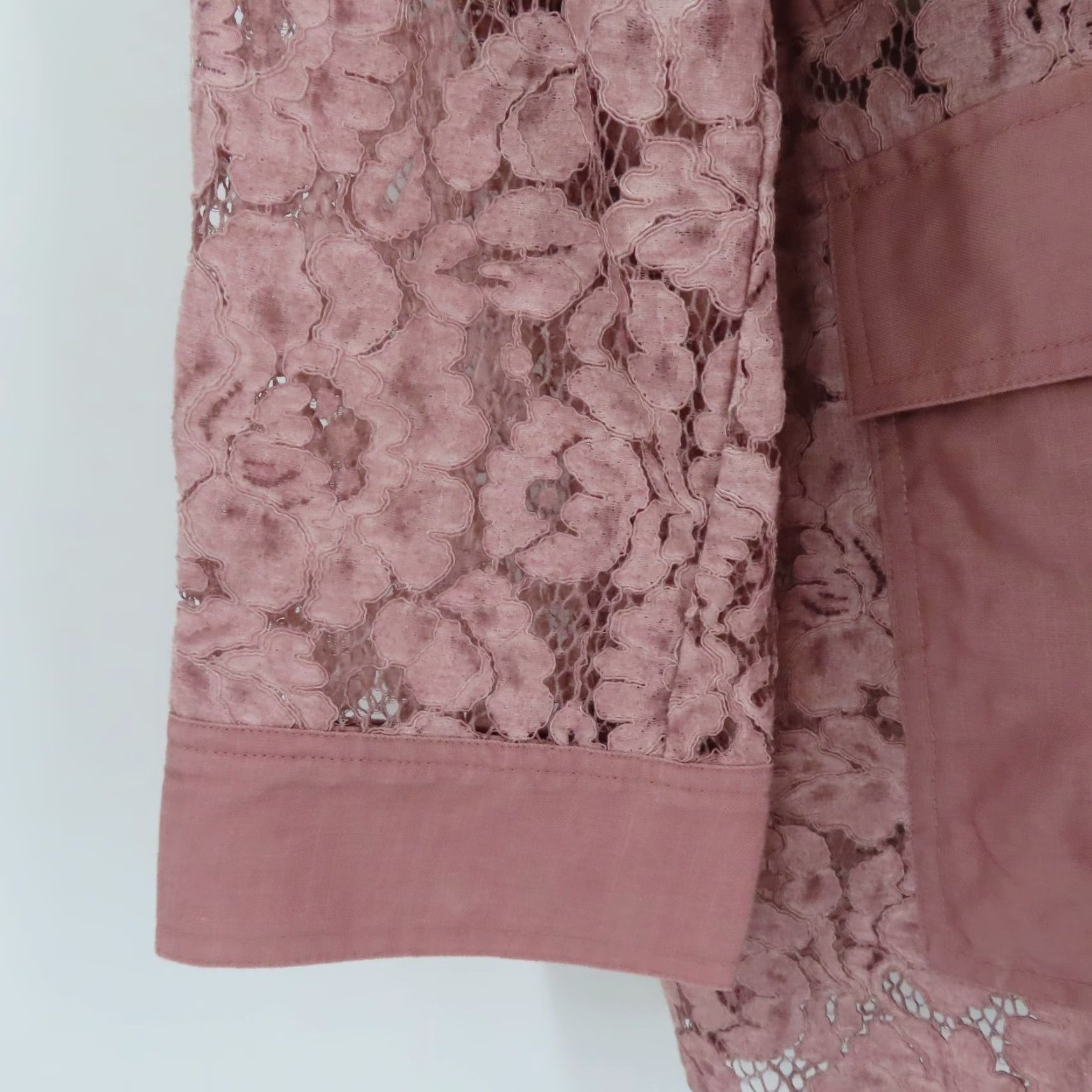 Vintage Lane Bryant Women 18/20 Purple Pink Floral Sheer Lace Long Sleeve Blouse NEW Size XXL / US 16-18 / IT 52-54 - 3 Thumbnail