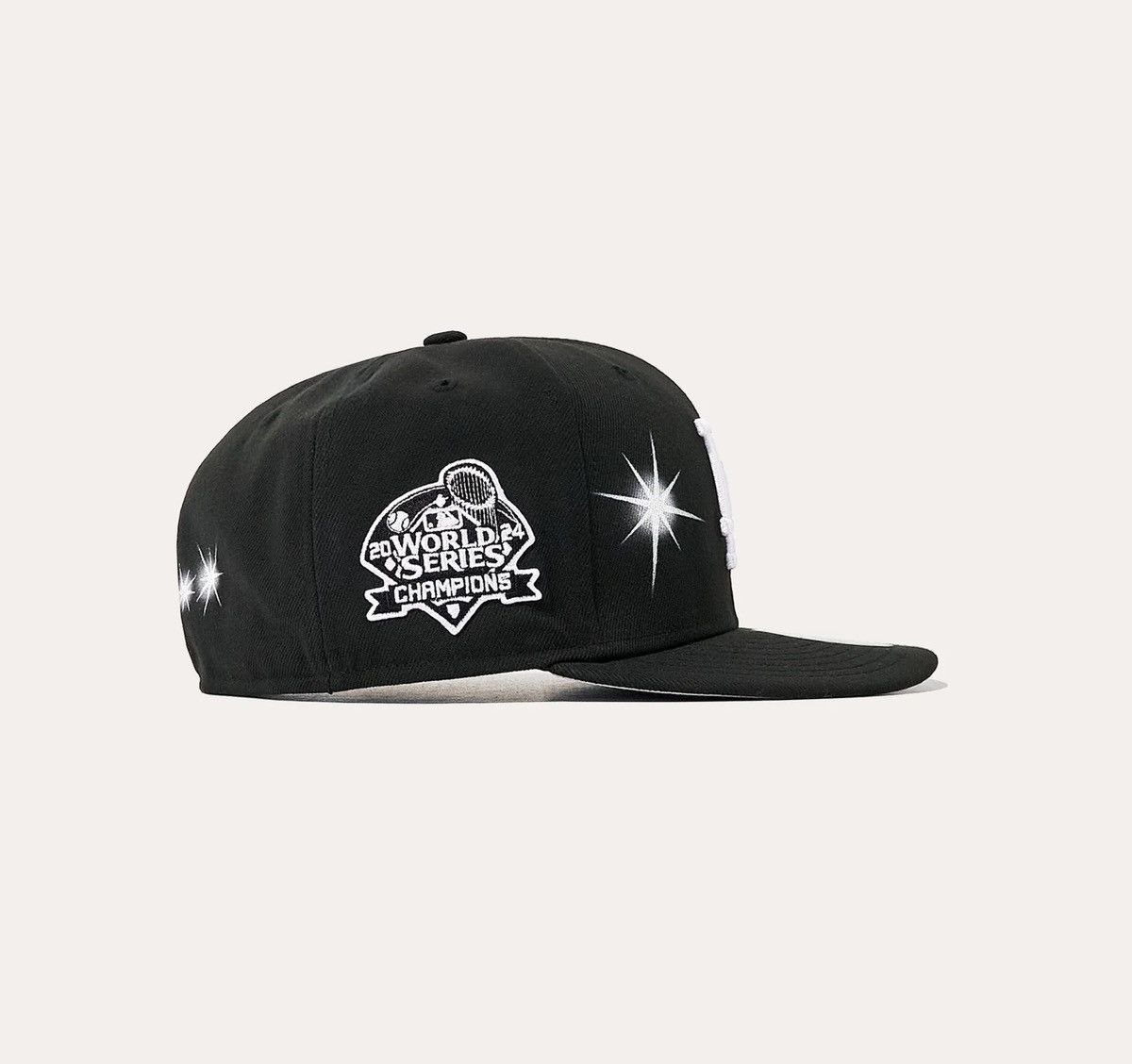 New Era × ay el ay en ay el ay en LA DODGERS World Series Champions Hat 7 3/4 BLK Size ONE SIZE - 4 Thumbnail
