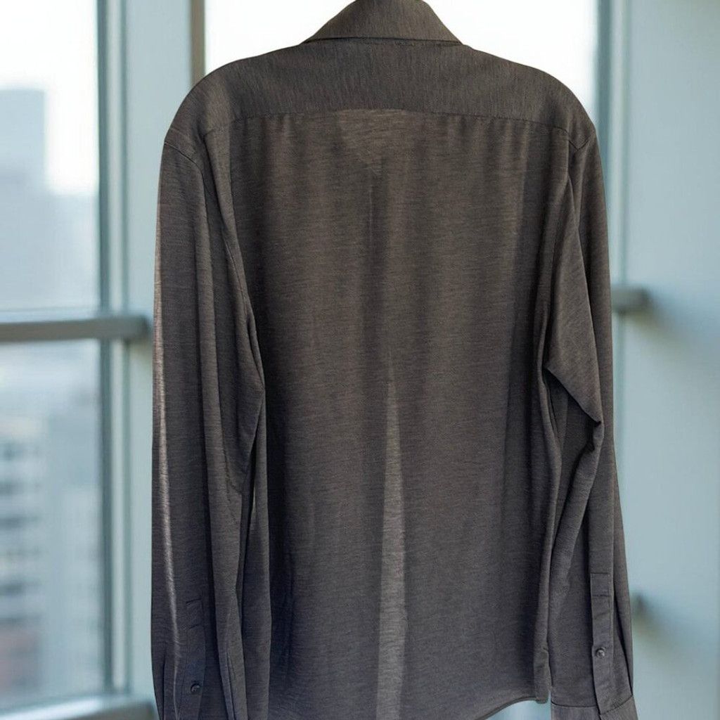 Calvin Klein Calvin Klein Etra Slim Fit - Medium Gray Button-Up Shirt Size US M / EU 48-50 / 2 - 4 Thumbnail