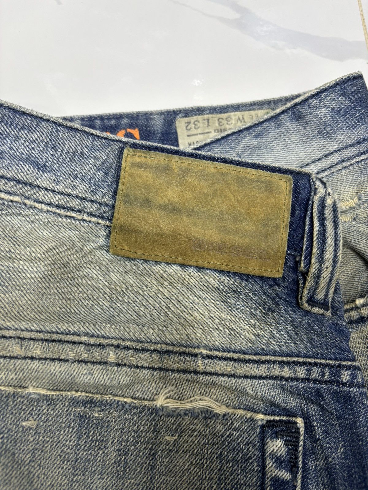 Diesel Diesel Rusty Thrashed Ripped Distressed Denim Jean Size US 36 / EU 52 - 13 Thumbnail